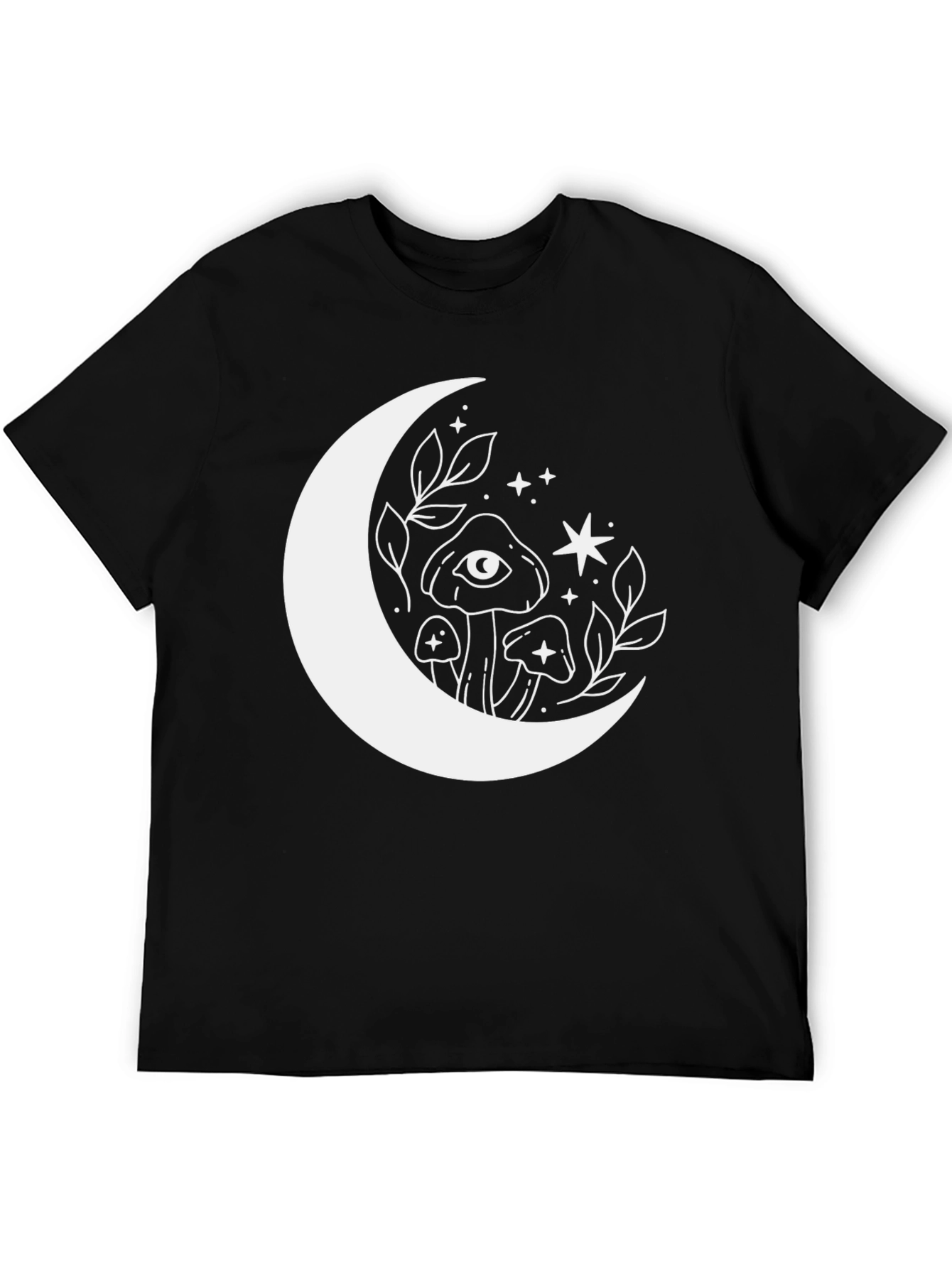 Mystic Moon Mushroom Graphic T-Shirt
