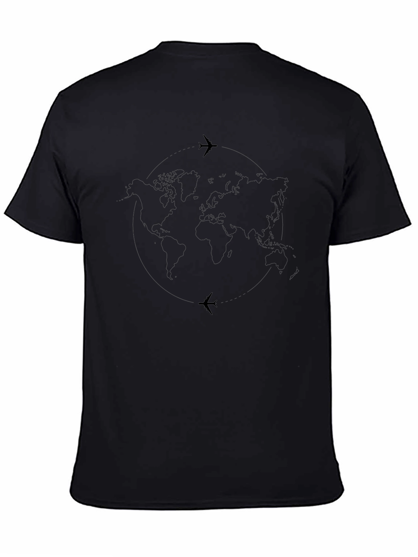 World Traveler T-Shirt | Plane & Globe Design
