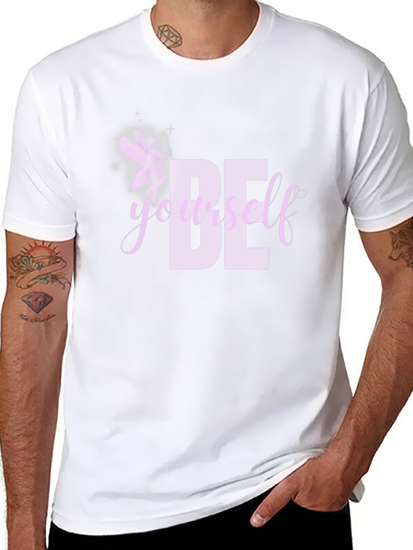 Be Yourself T-Shirt - Black Graphic Tee