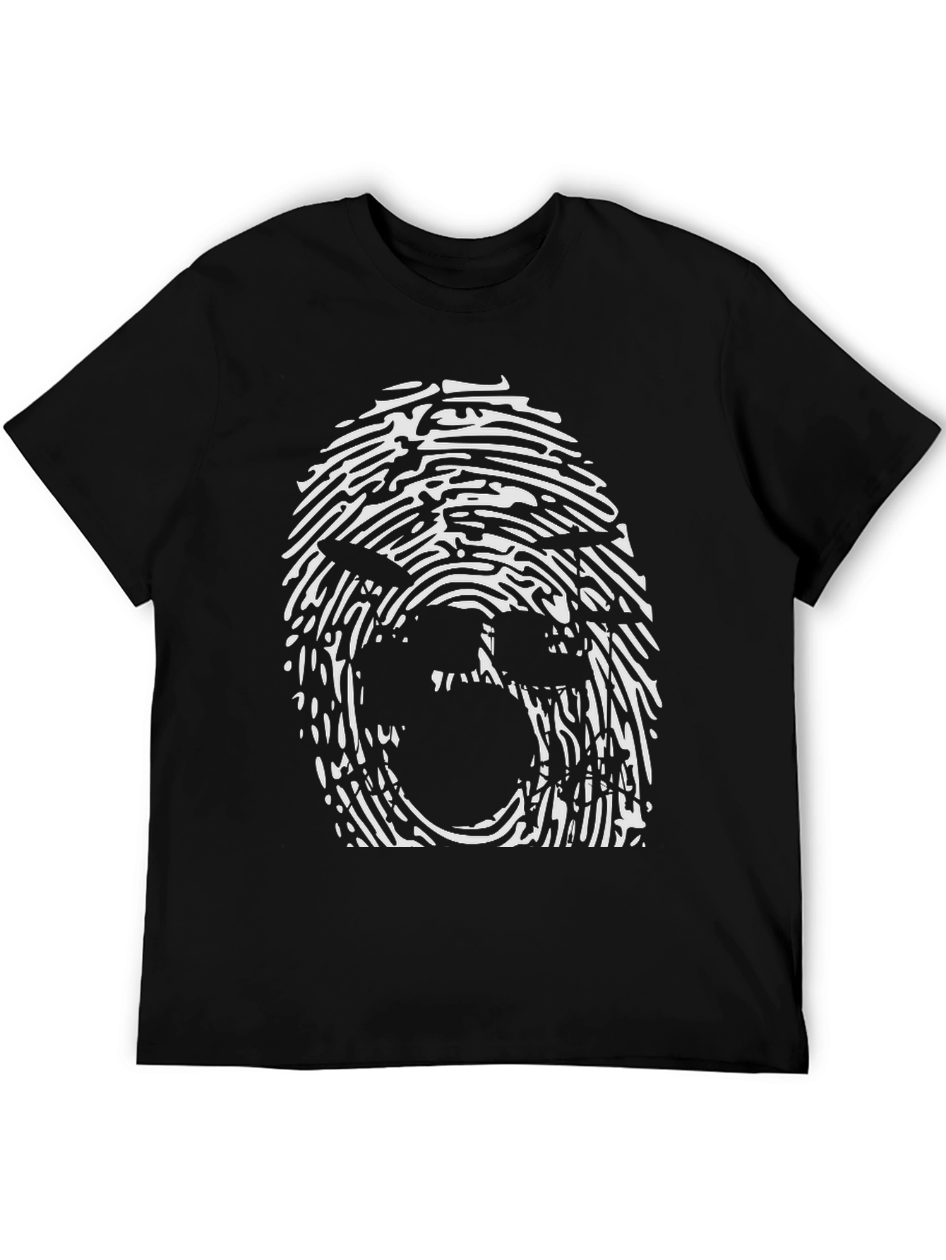 Fingerprint Face Graphic Tee - Unisex