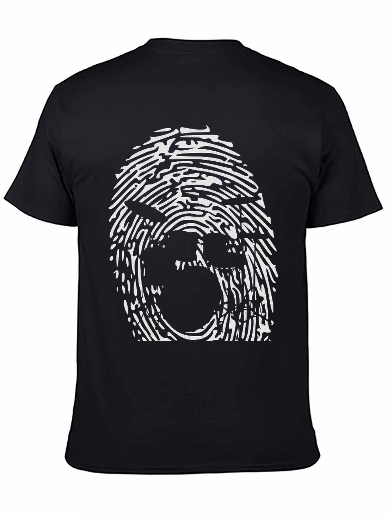 Fingerprint Face Graphic Tee - Unisex
