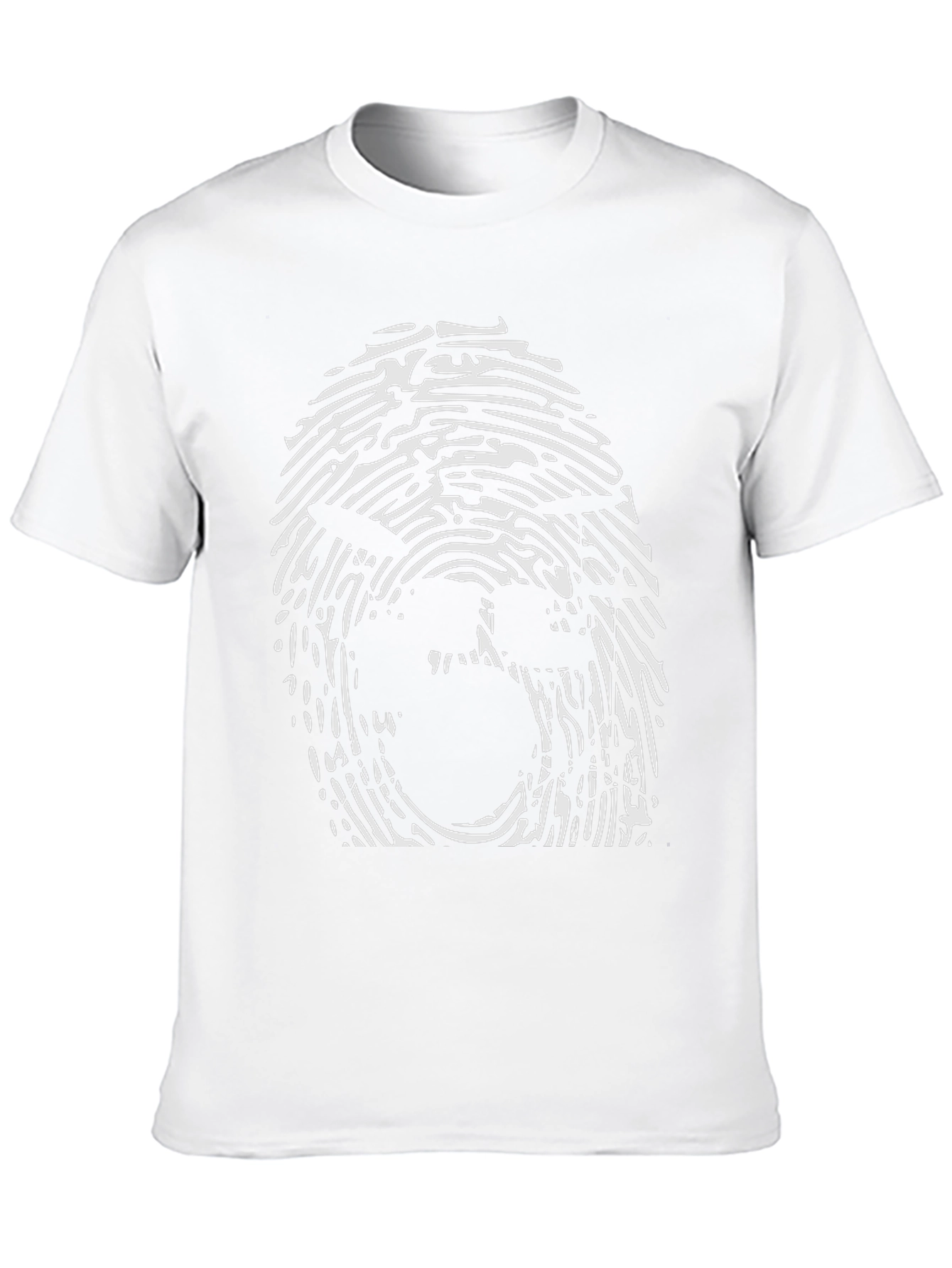 Fingerprint Face Graphic Tee - Unisex