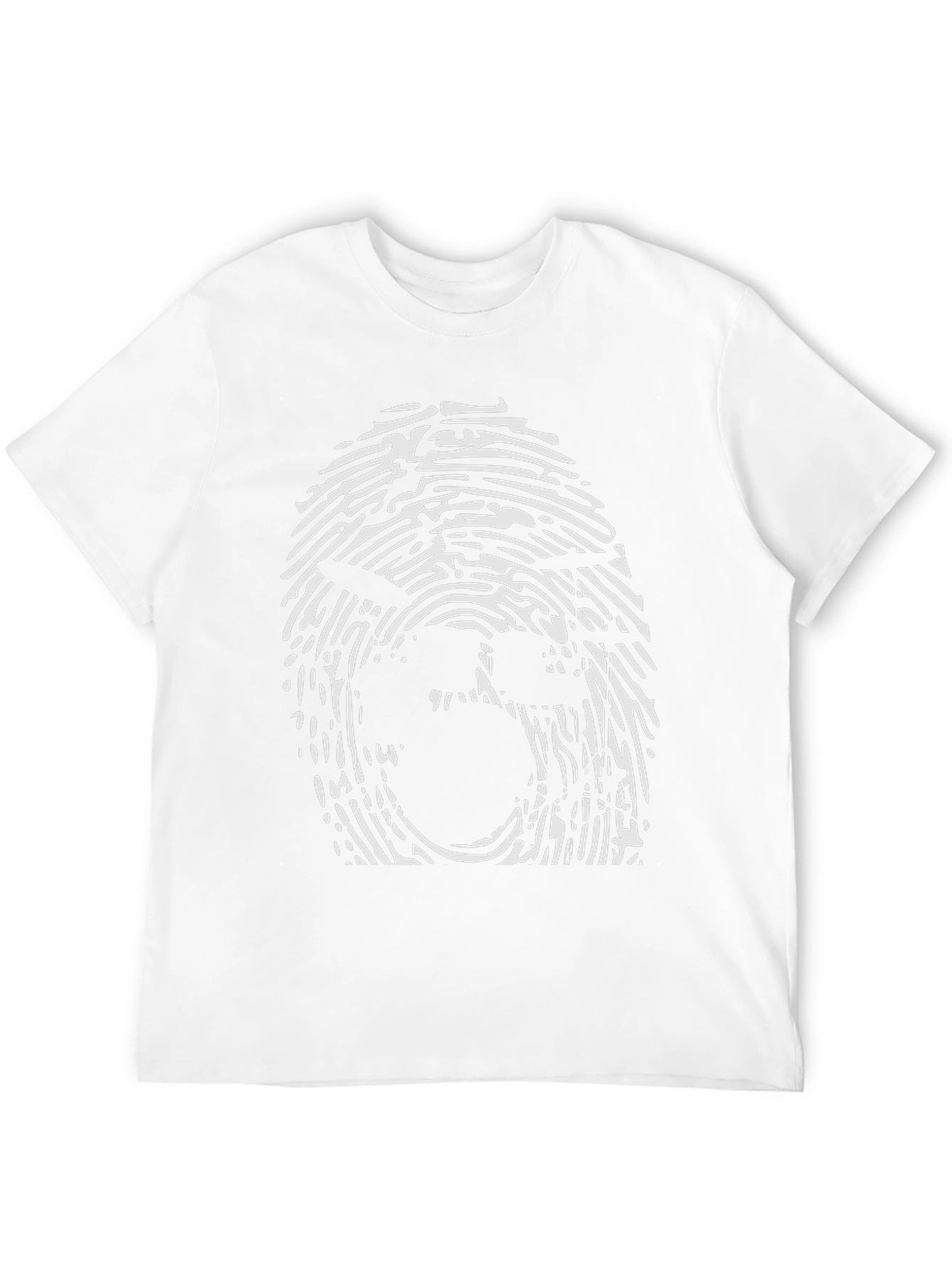 Fingerprint Face Graphic Tee - Unisex