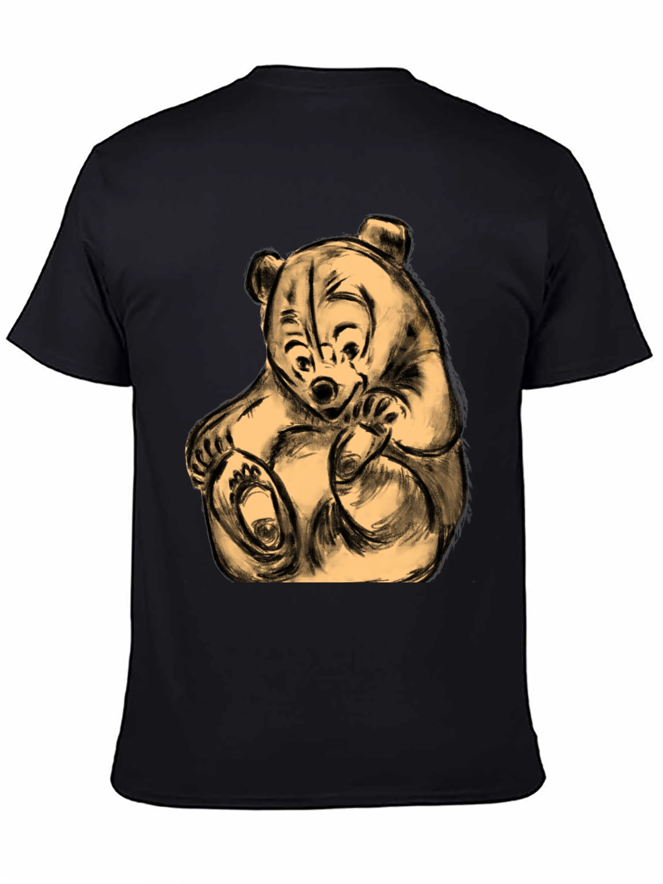 Whimsical Bear Graphic Tee - Soft & Comfortable