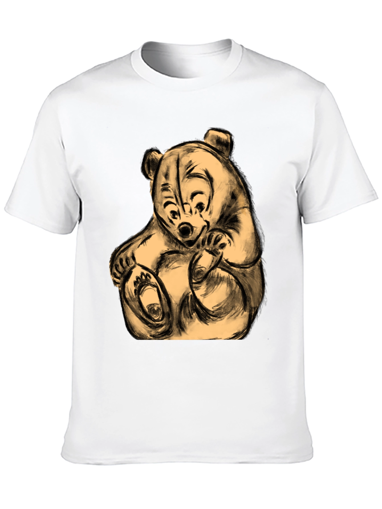 Whimsical Bear Graphic Tee - Soft & Comfortable