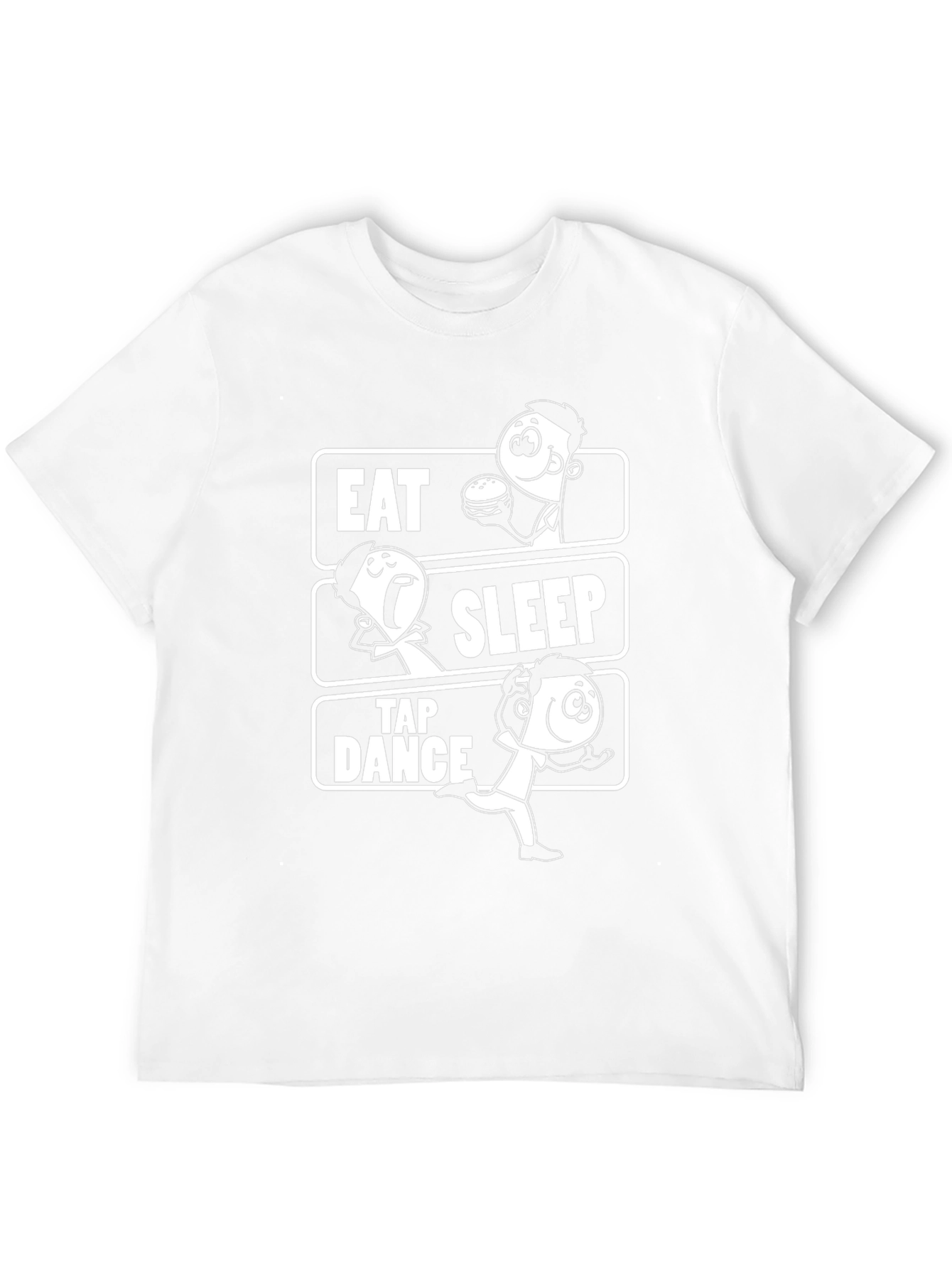 Eat Sleep Tap Dance Black Graphic T-Shirt