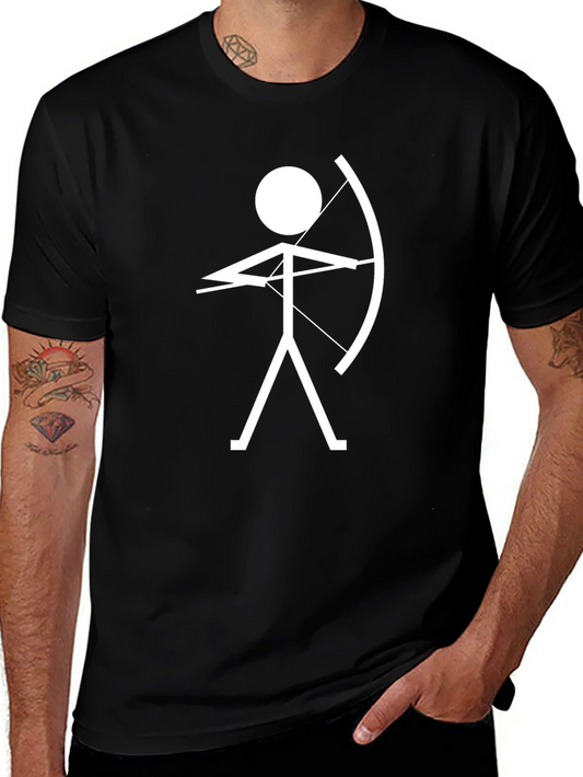 Archer Graphic T-Shirt - Black Cotton Tee