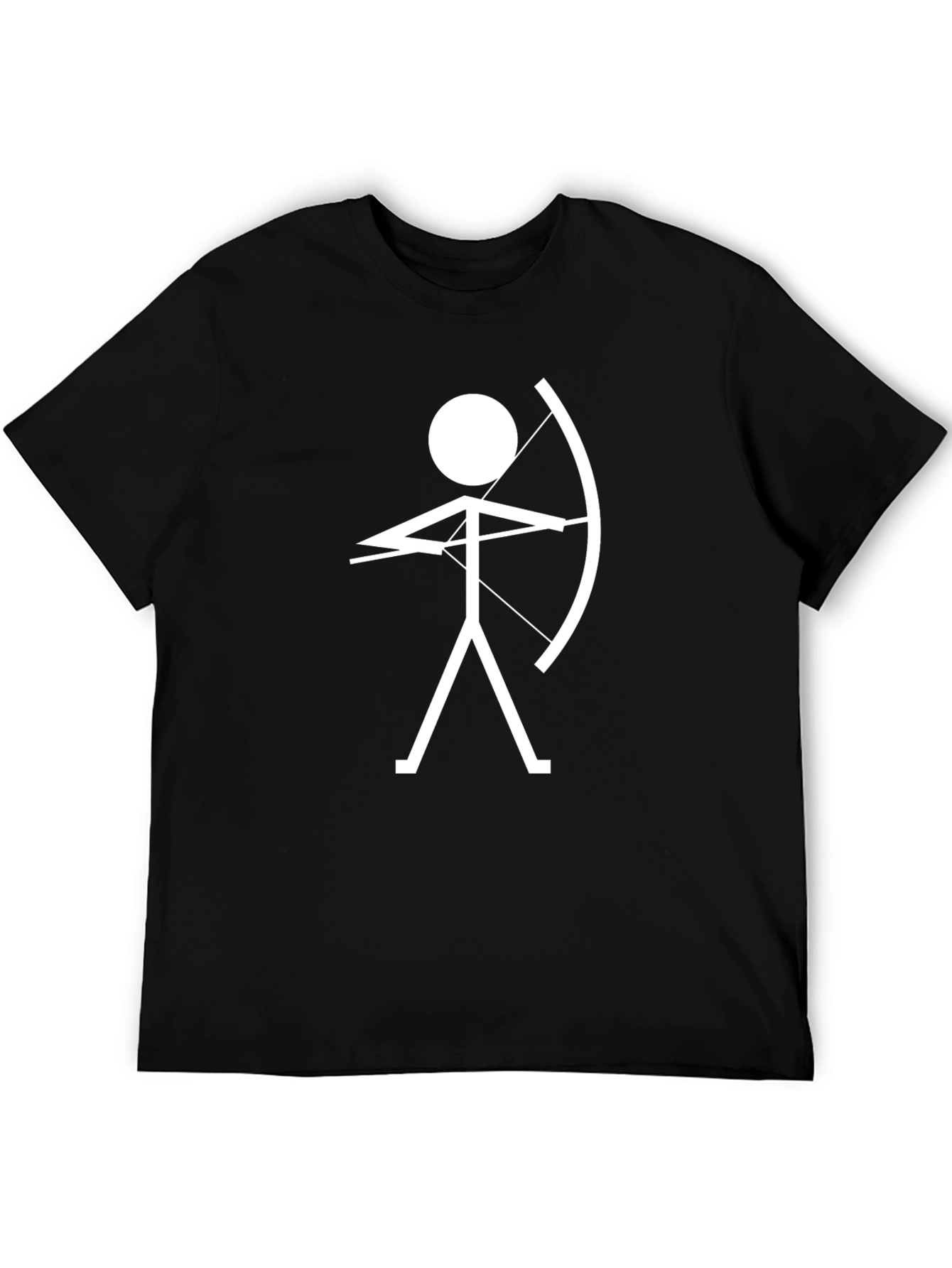Archer Graphic T-Shirt - Black Cotton Tee