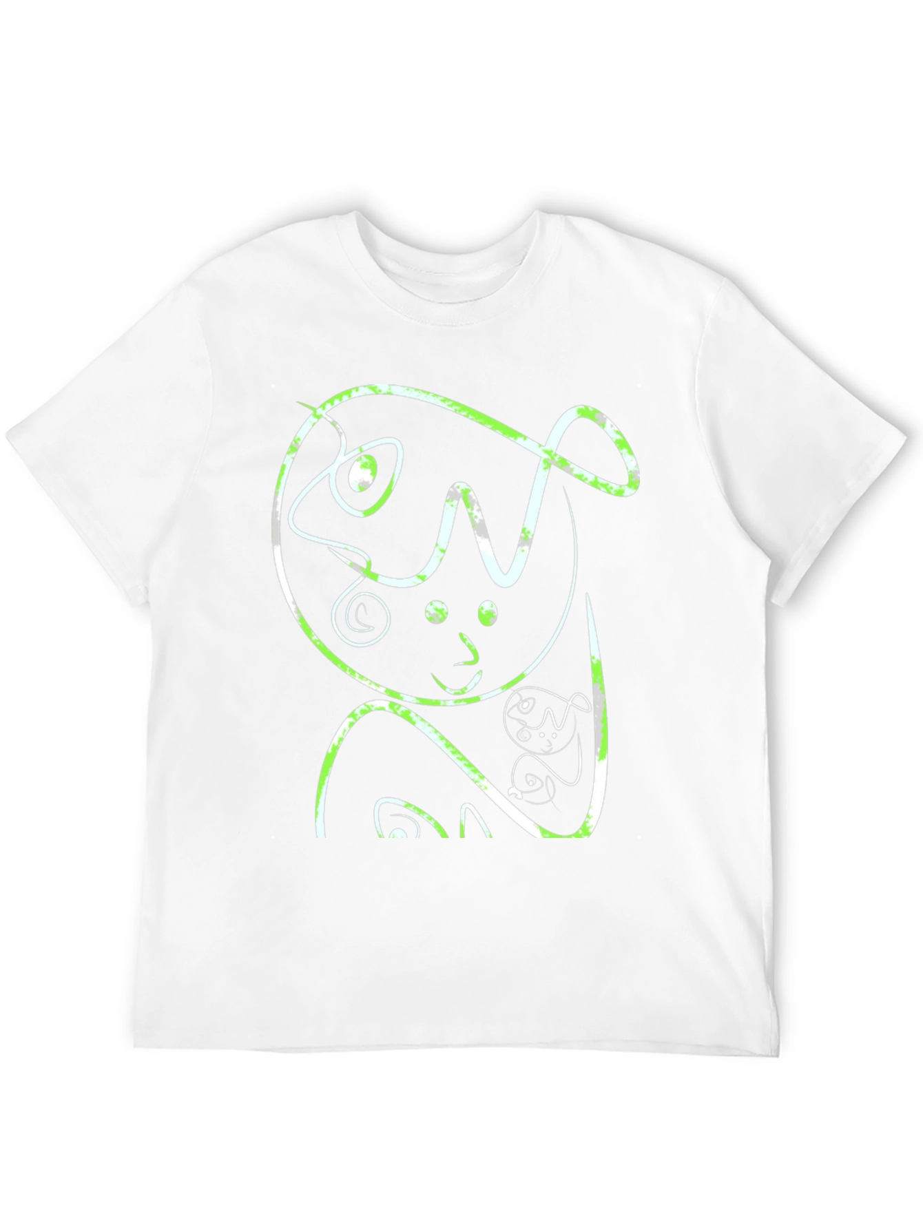 Abstract Graphic Print Black Casual T-Shirt