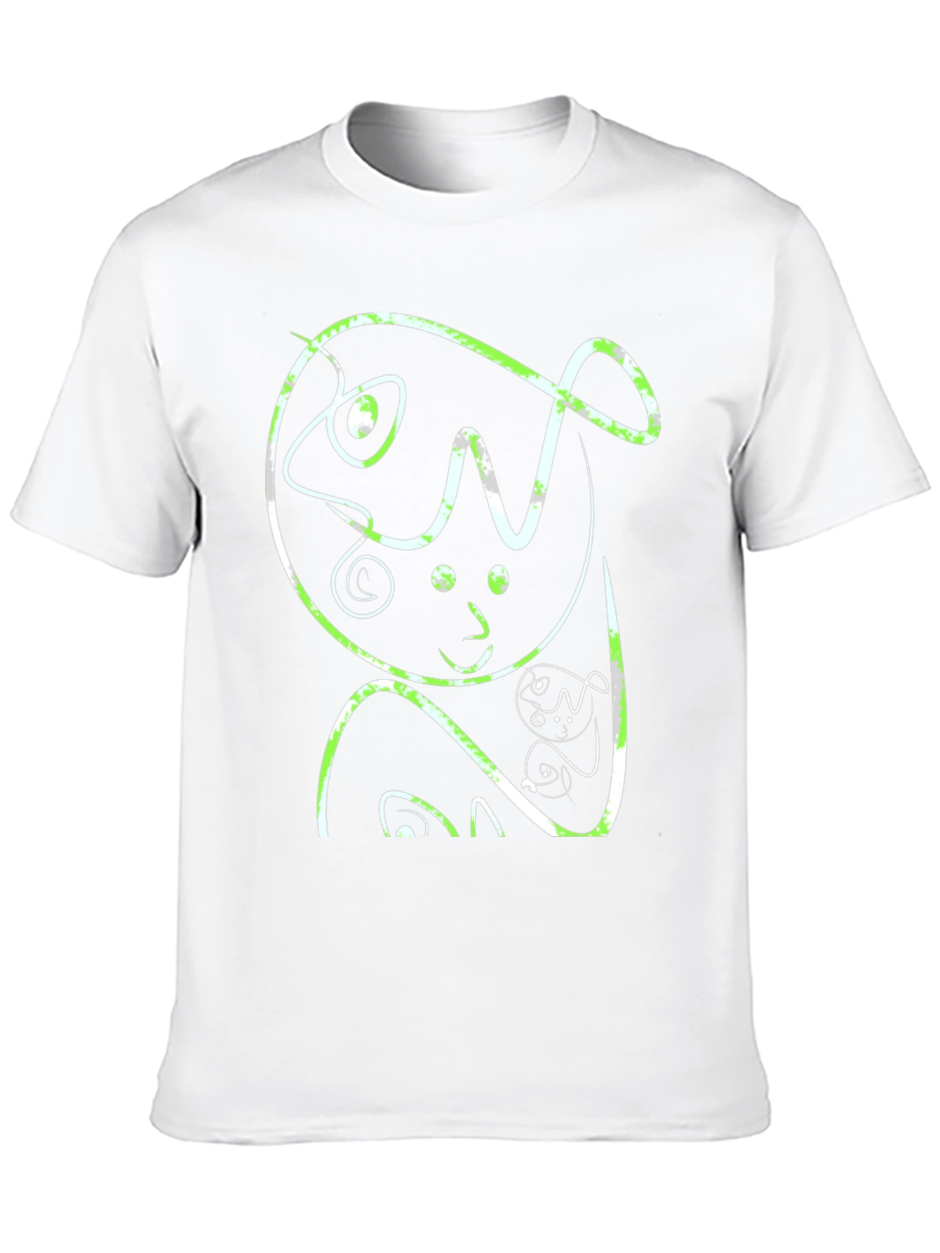 Abstract Graphic Print Black Casual T-Shirt