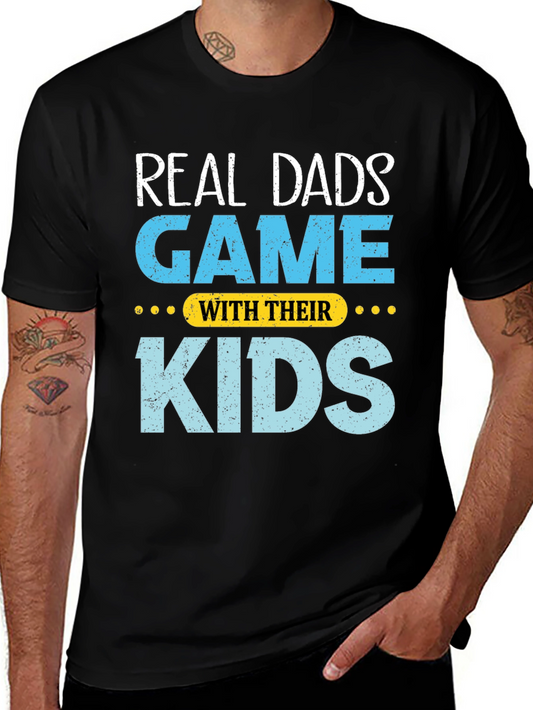 Real Dads Game With Their Kids T-Shirt