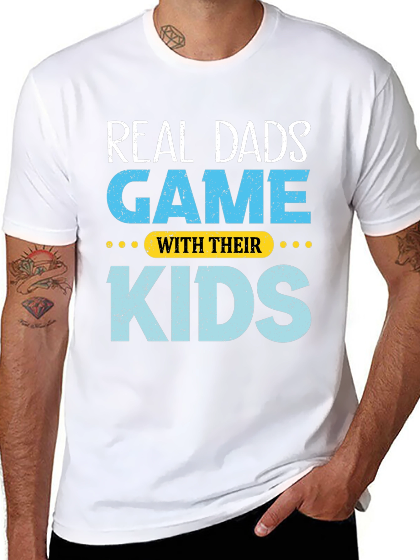 Real Dads Game With Their Kids T-Shirt