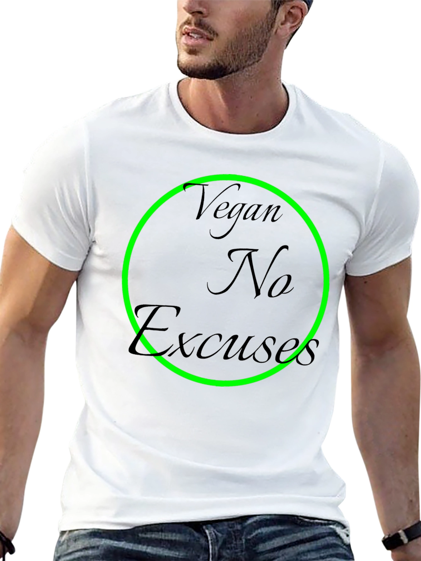 Vegan No Excuses Black T-Shirt