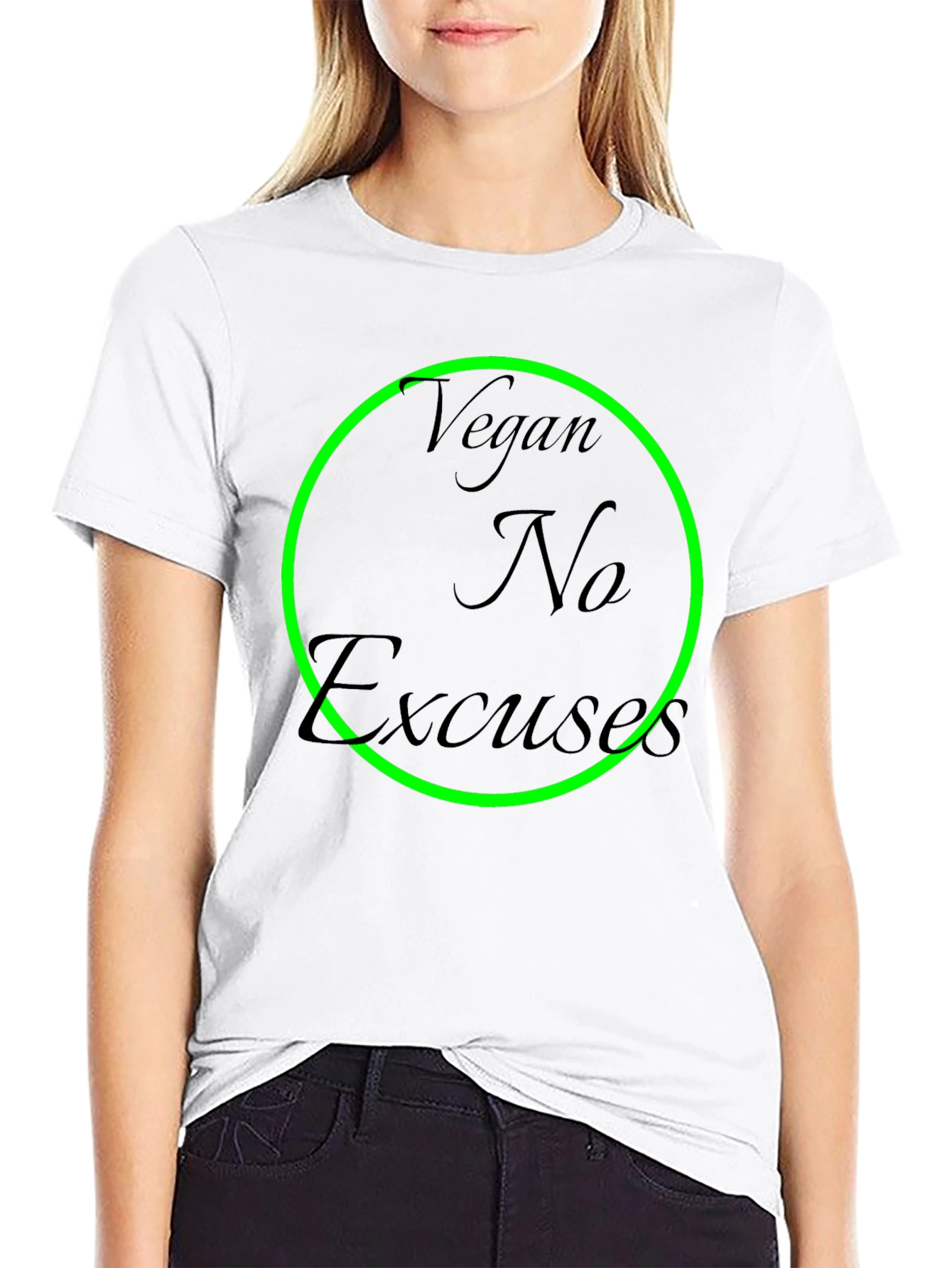 Vegan No Excuses Black T-Shirt