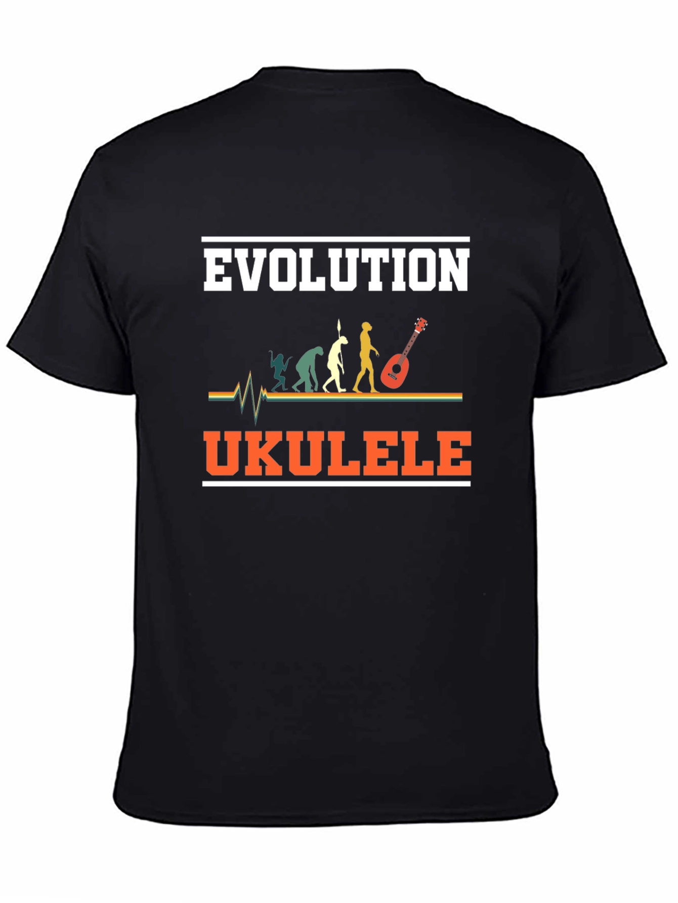 Evolution Ukulele T-Shirt Funny Musician Tee