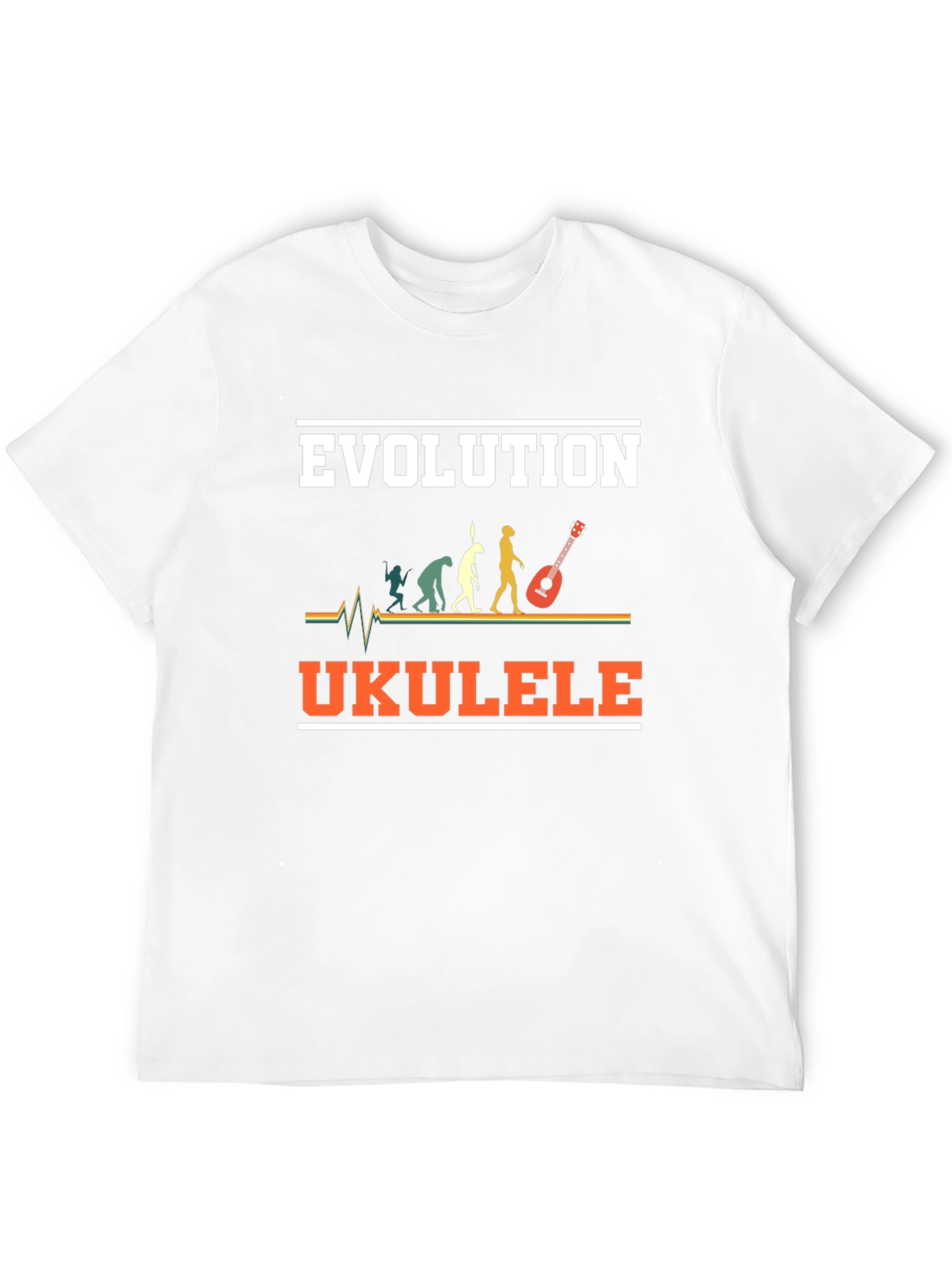 Evolution Ukulele T-Shirt Funny Musician Tee