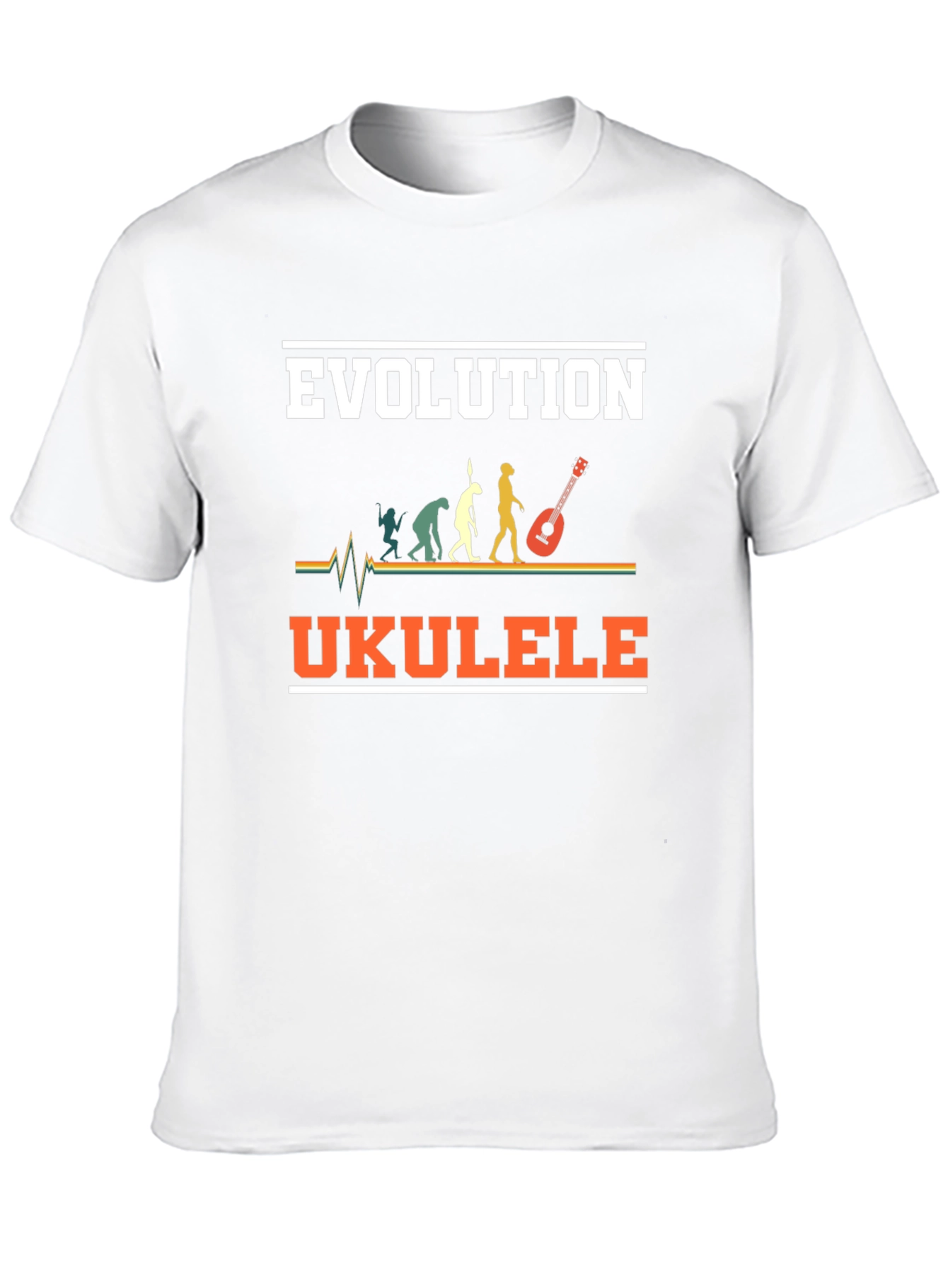 Evolution Ukulele T-Shirt Funny Musician Tee