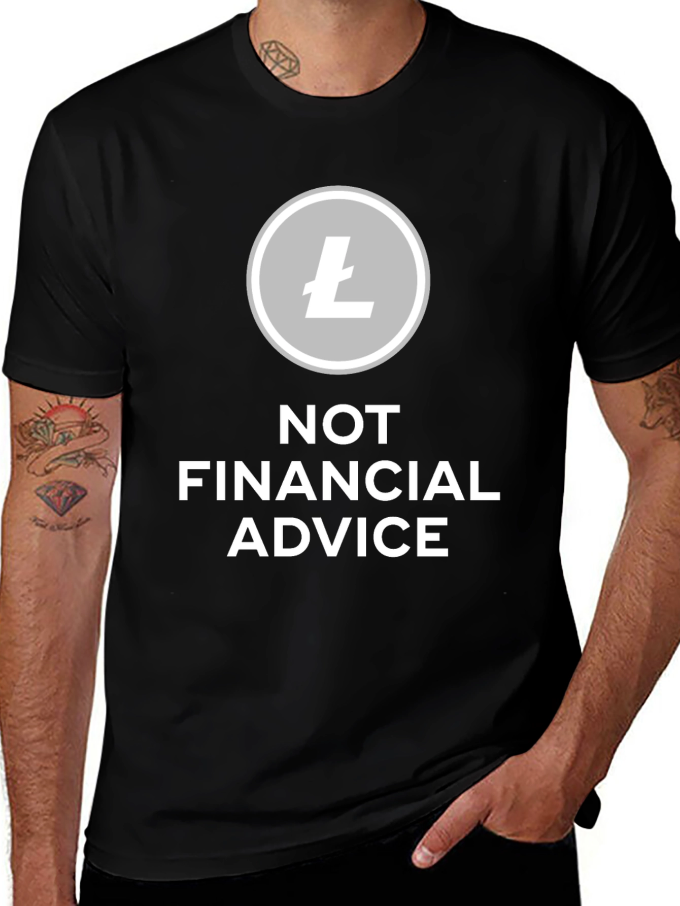 Litecoin Crypto Tee - Not Financial Advice T-Shirt