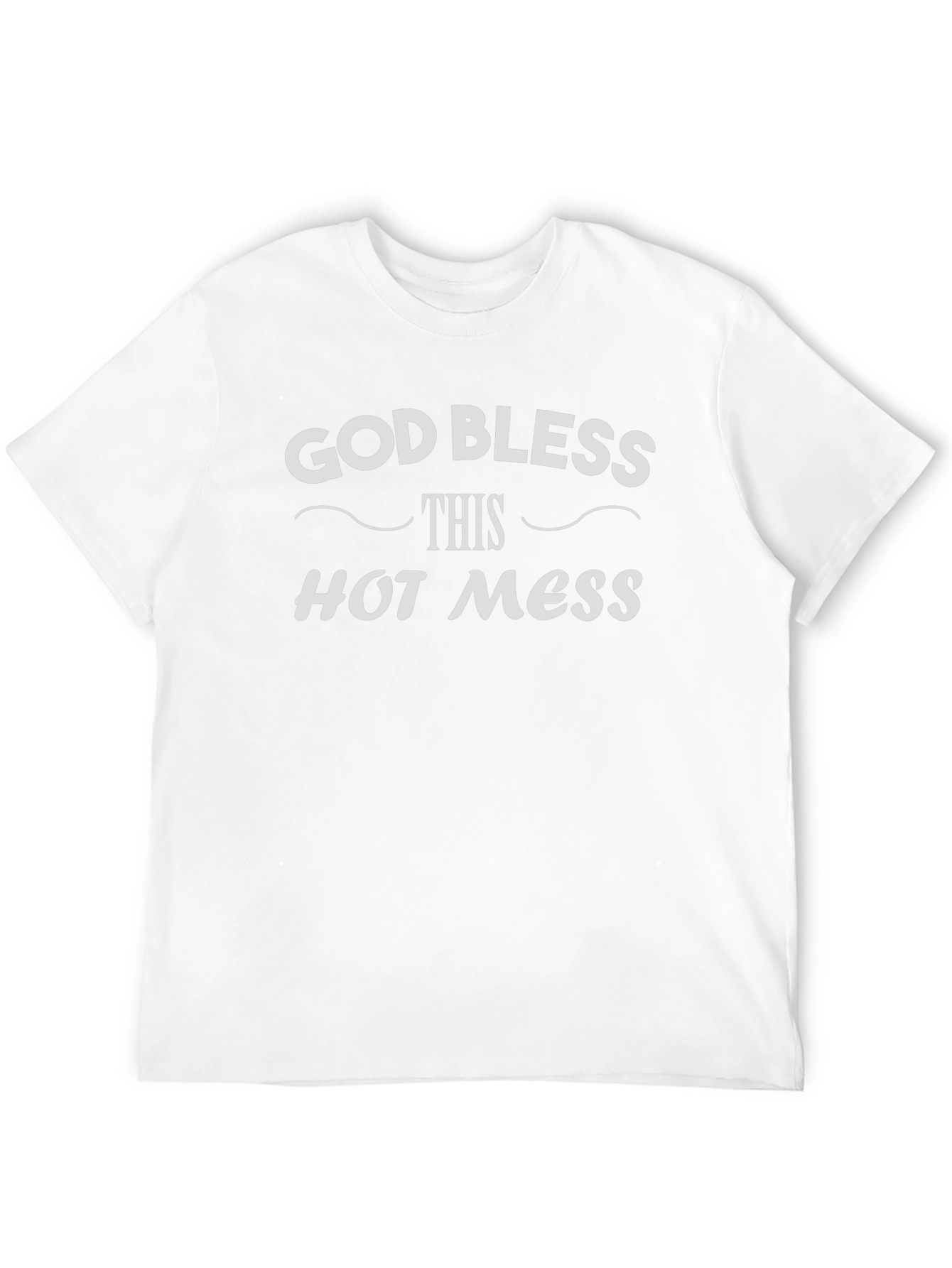 God Bless This Hot Mess Black T-Shirt