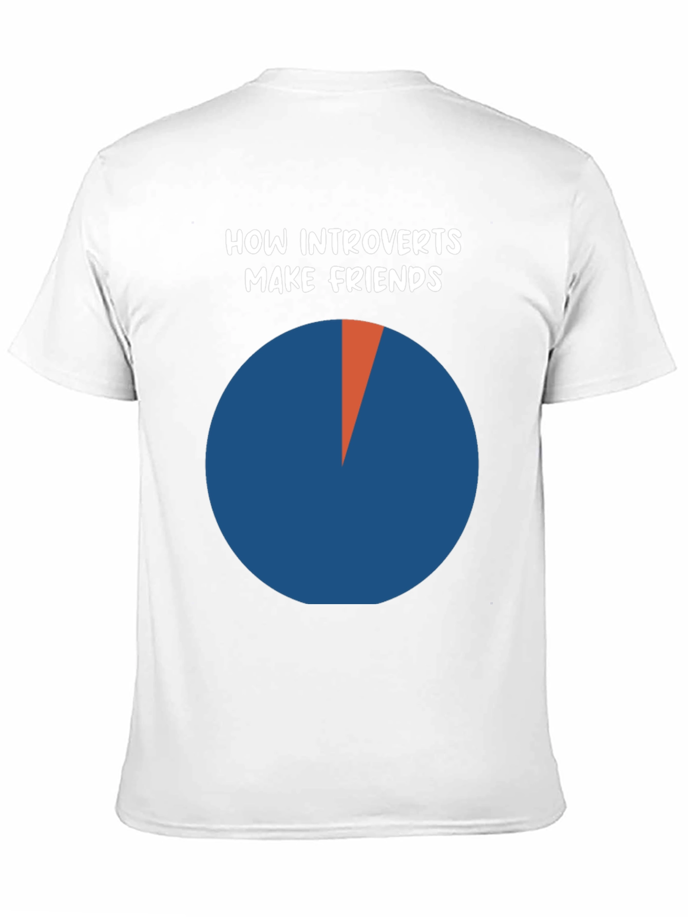Introvert Friends Pie Chart T-Shirt