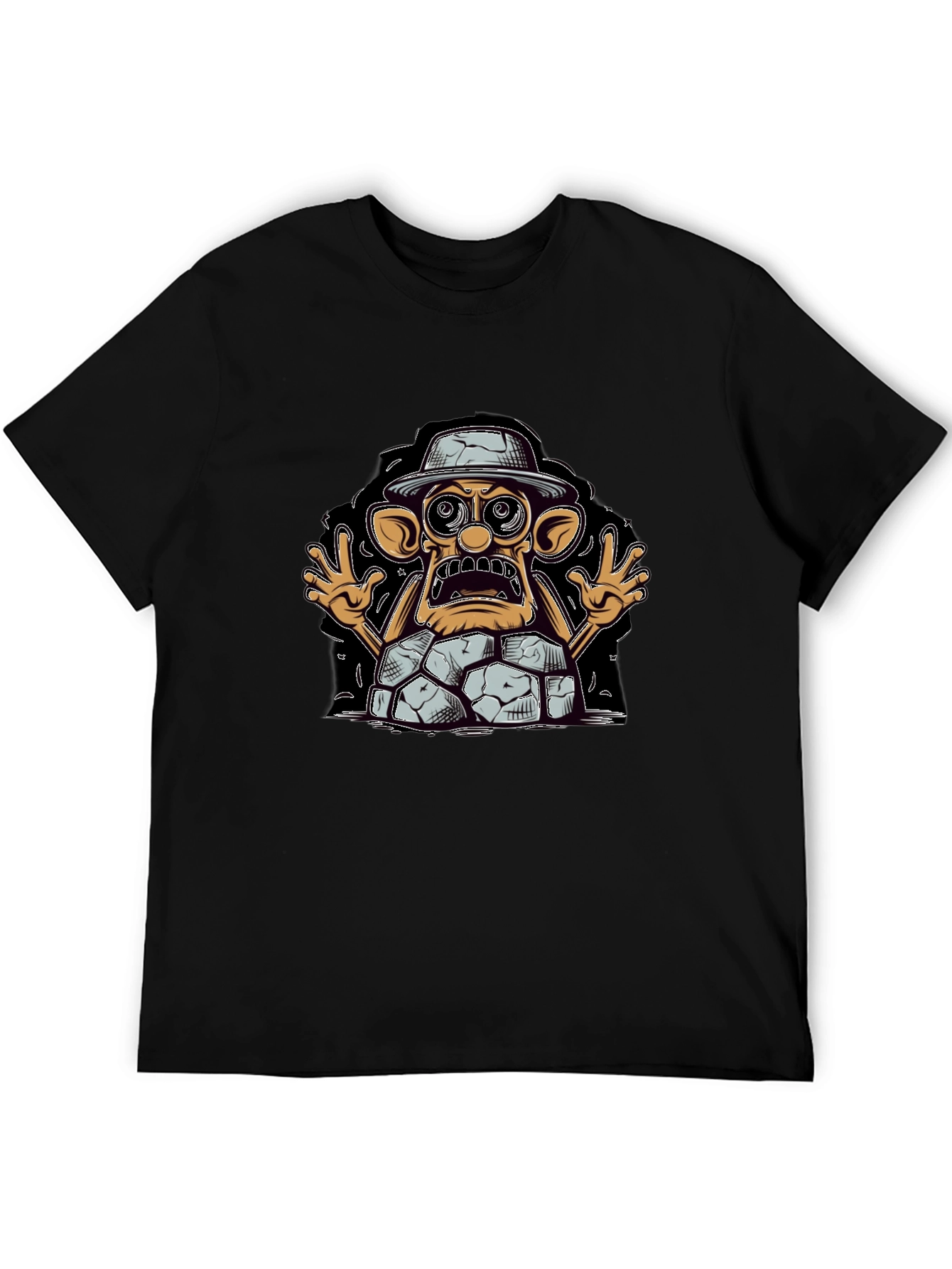 Cartoon Rock Creature T-Shirt