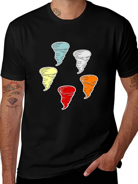 Colorful Tornado T-Shirt - Unique Weather Graphic Tee