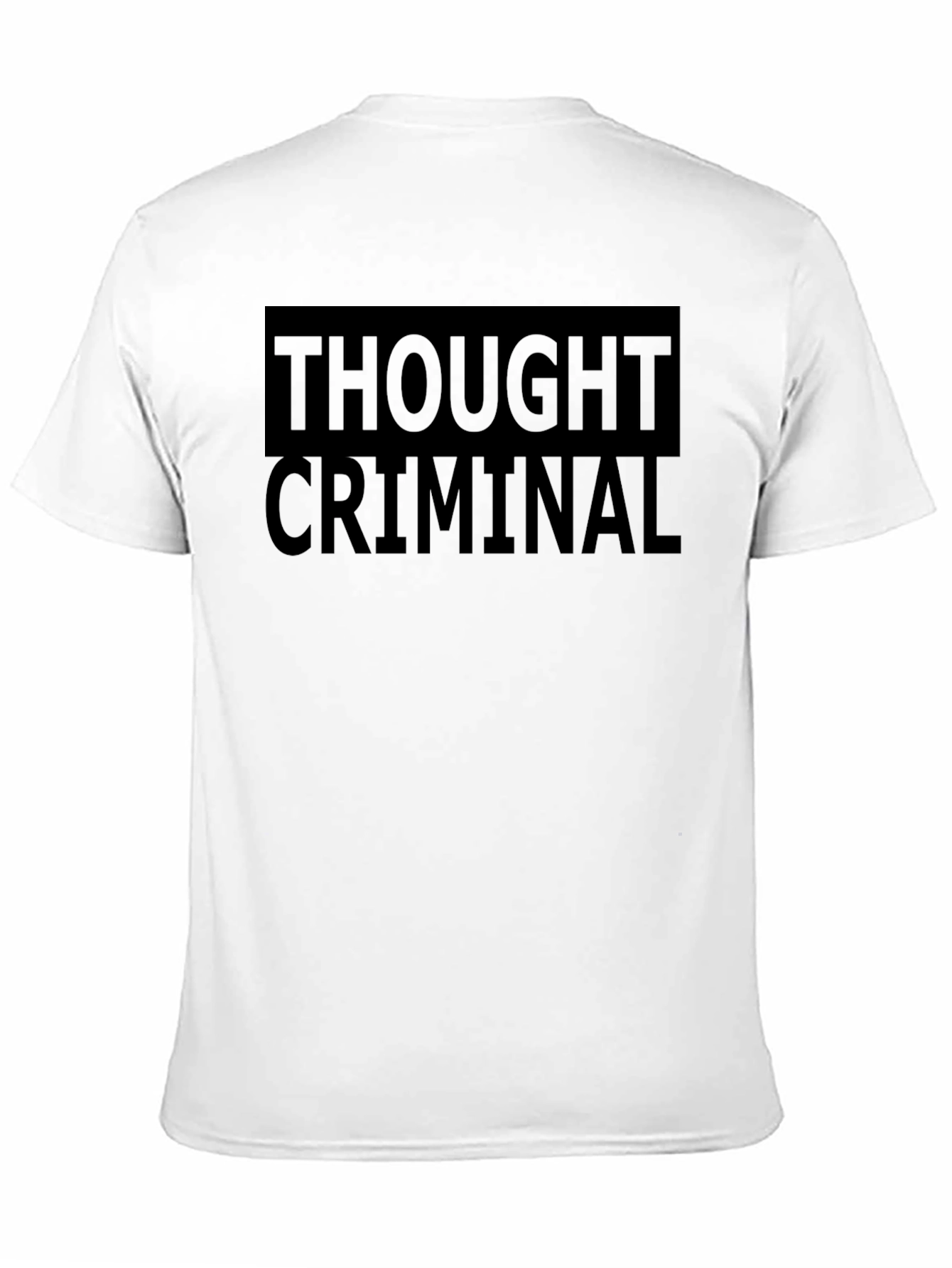 Thought Criminal Black Graphic T-Shirt