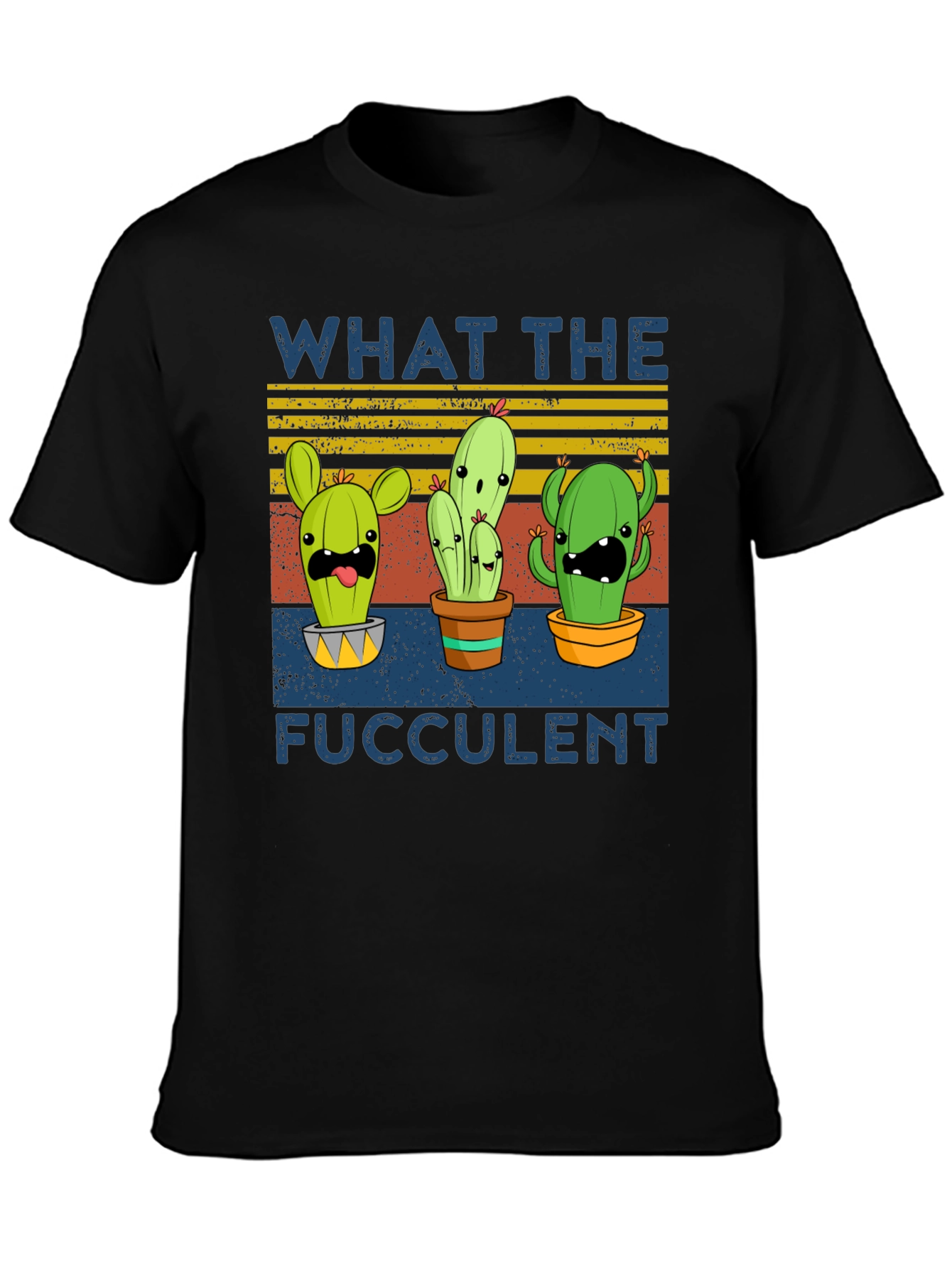 Funny Cactus Graphic Tee - What The Fucculent