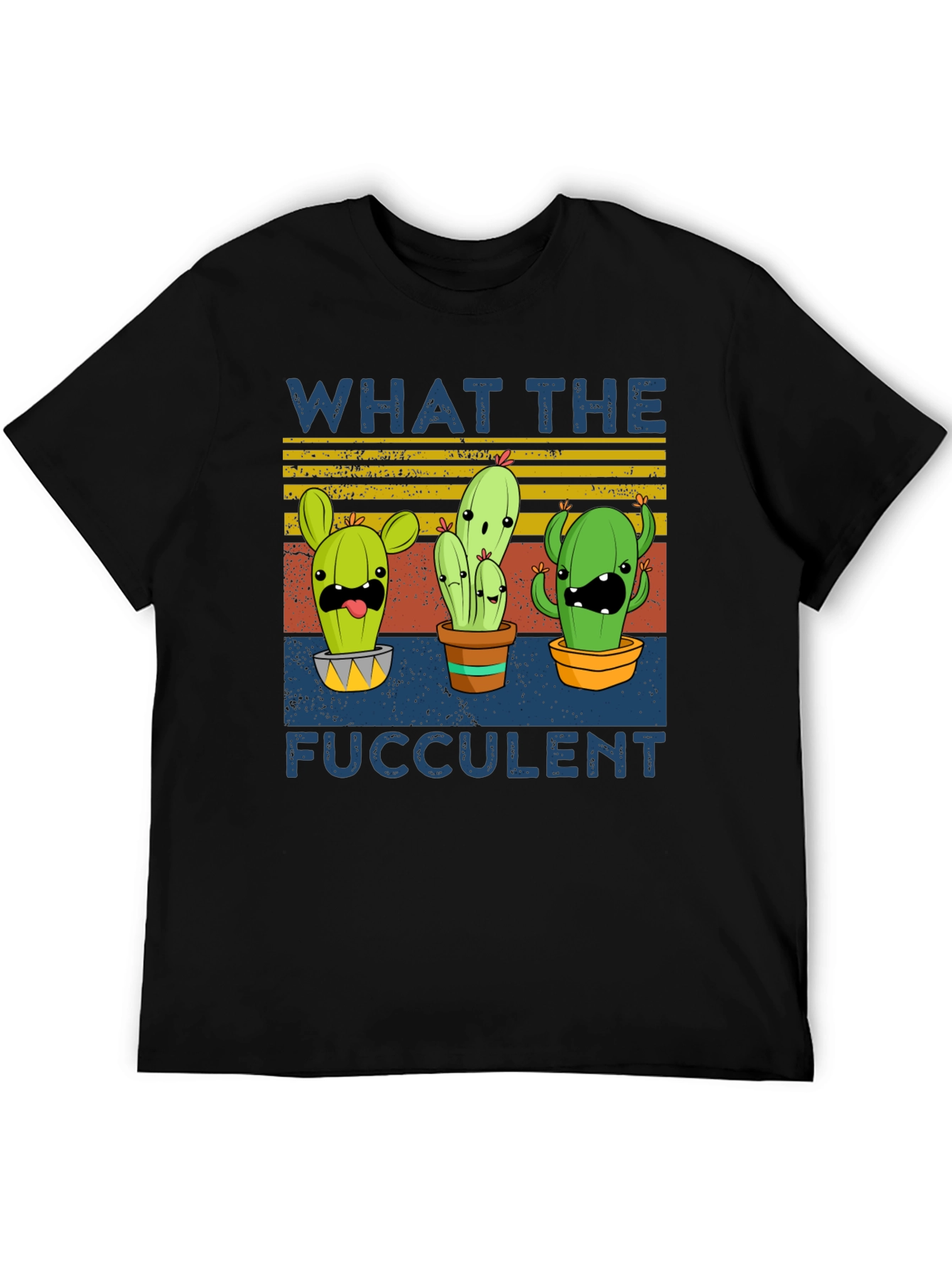 Funny Cactus Graphic Tee - What The Fucculent