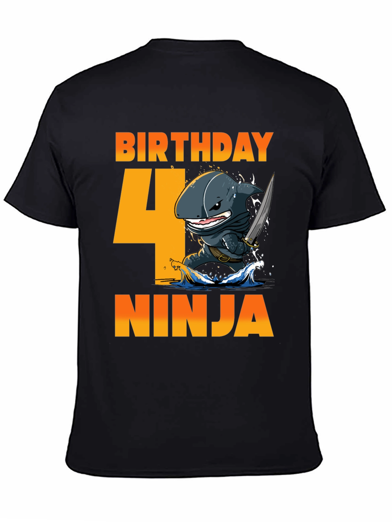 Birthday 4 Ninja Shark T-Shirt
