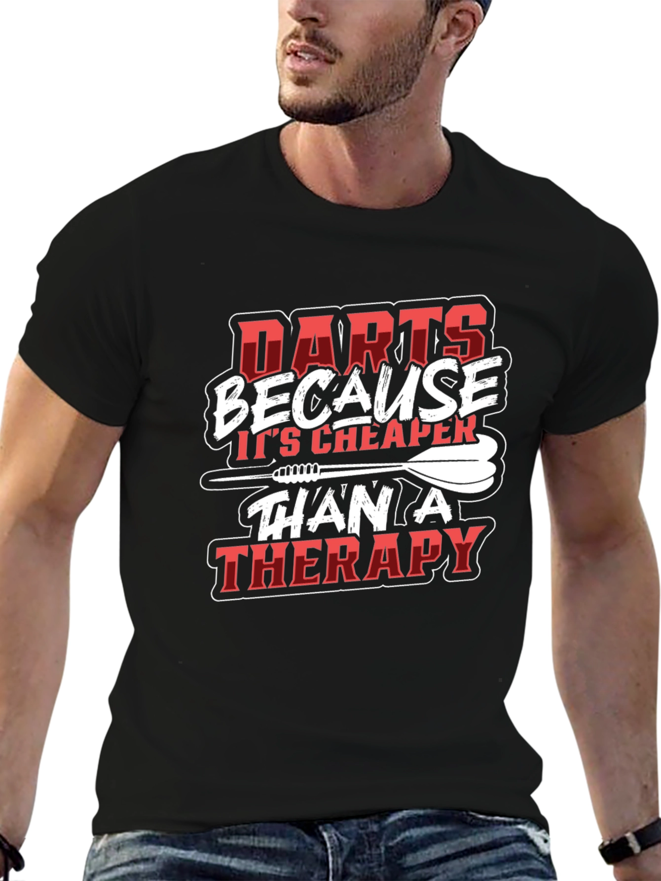 Darts Therapy Funny T-Shirt