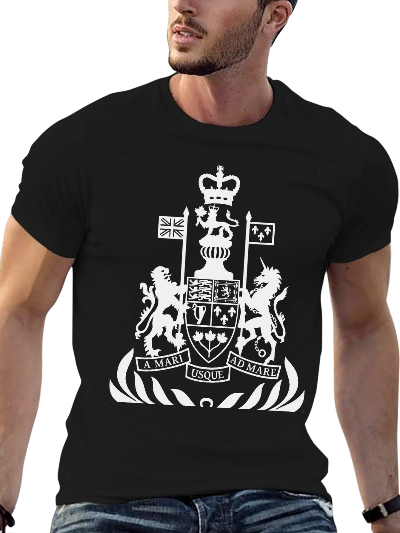 Canadian Coat of Arms Black T-Shirt