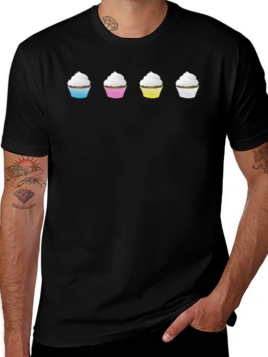 Cupcake Row Graphic T-Shirt