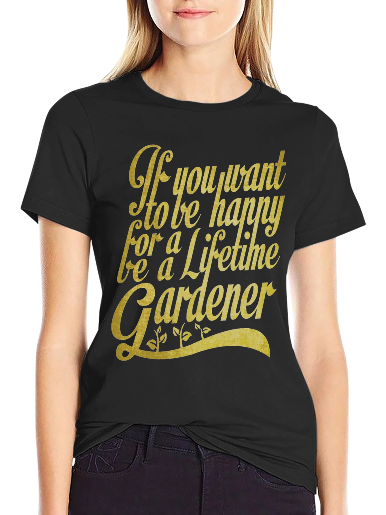 Happy Gardener Graphic T-Shirt - Lifetime Gardening