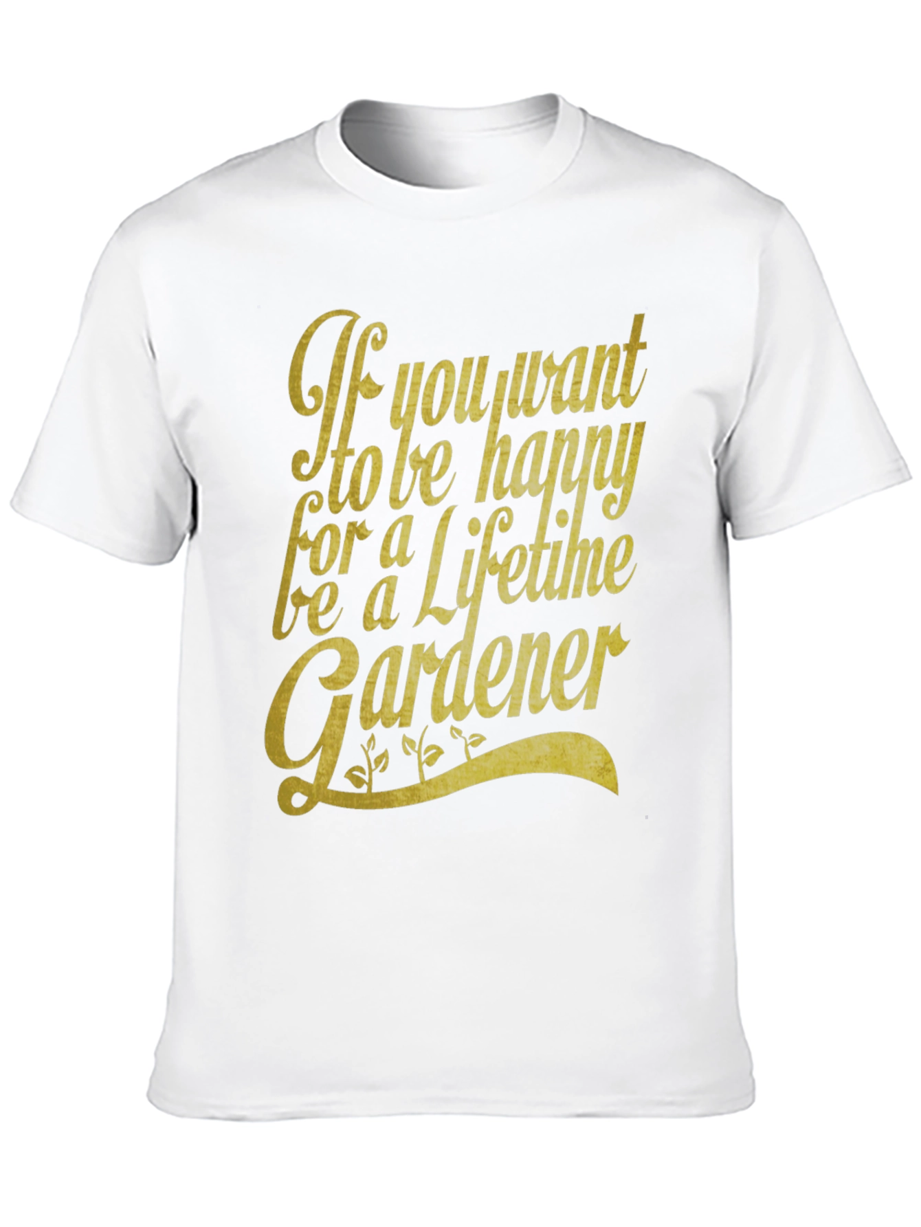 Happy Gardener Graphic T-Shirt - Lifetime Gardening