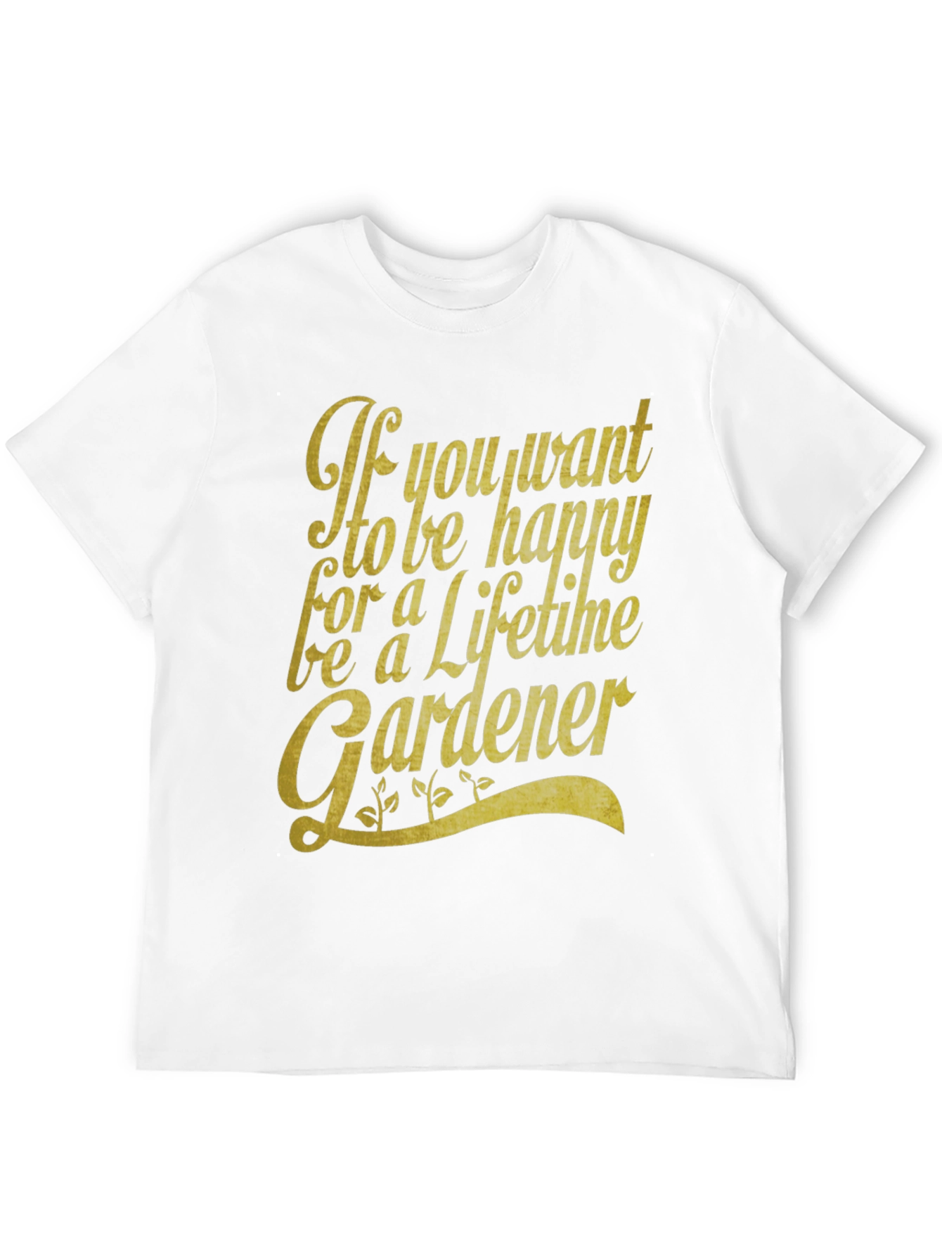 Happy Gardener Graphic T-Shirt - Lifetime Gardening