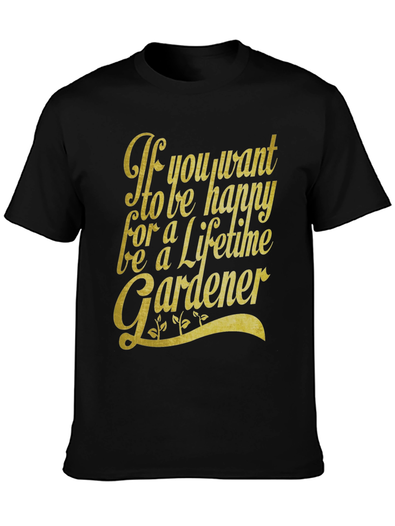 Happy Gardener Graphic T-Shirt - Lifetime Gardening