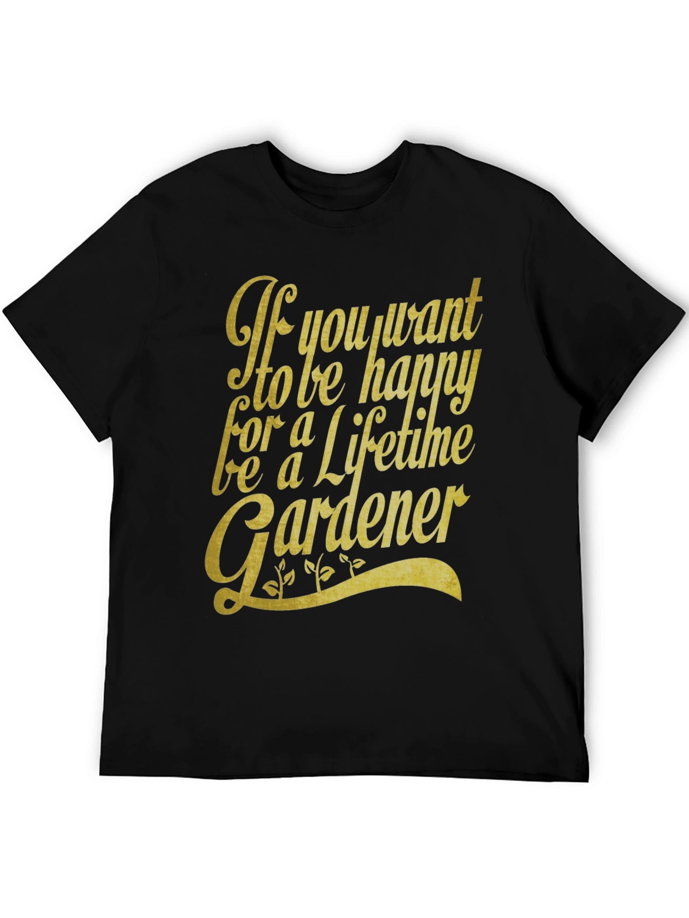 Happy Gardener Graphic T-Shirt - Lifetime Gardening