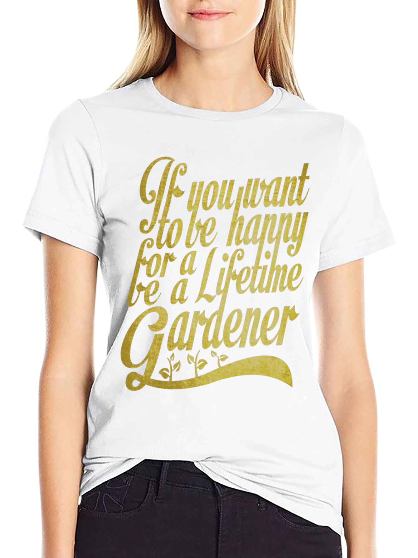 Happy Gardener Graphic T-Shirt - Lifetime Gardening