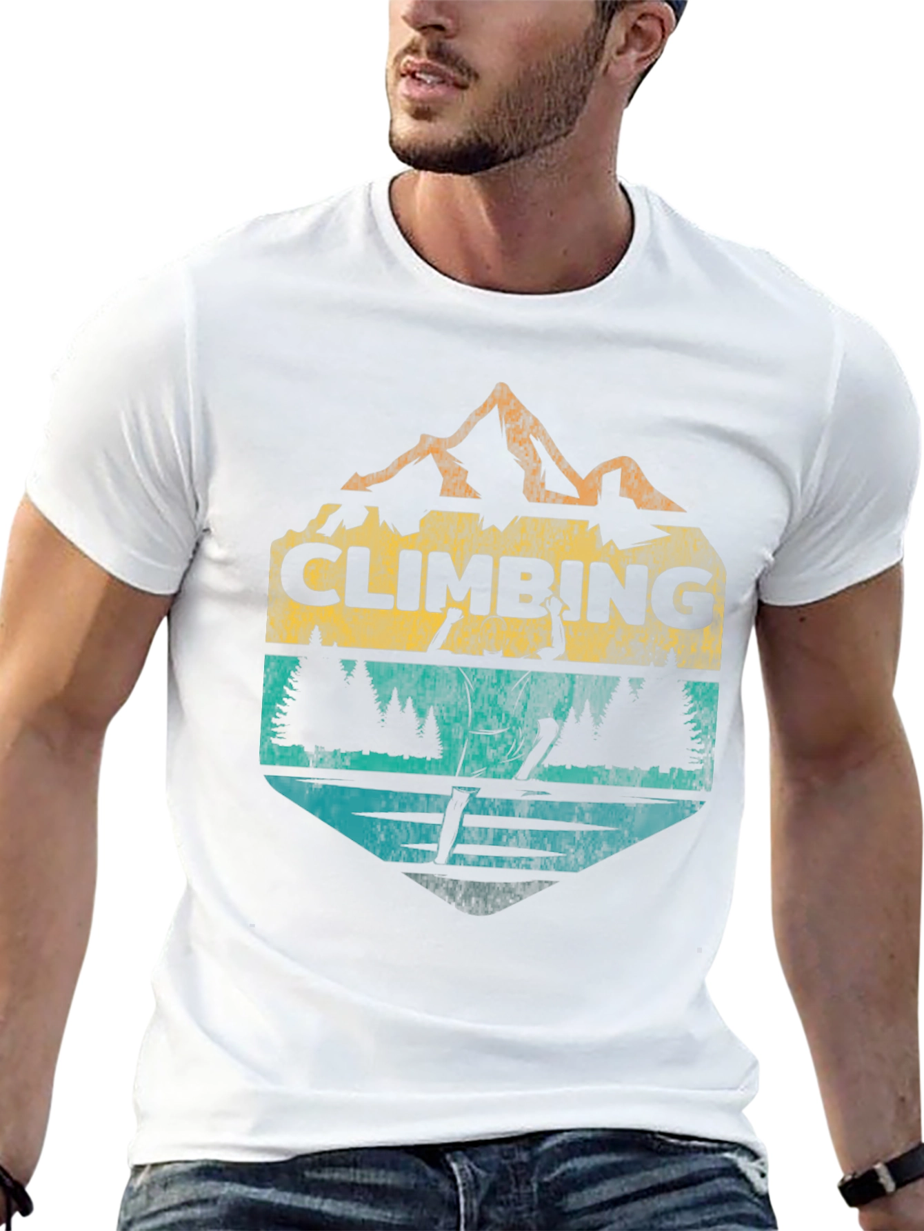 Climbing Graphic T-Shirt - Mountain Adventure Tee