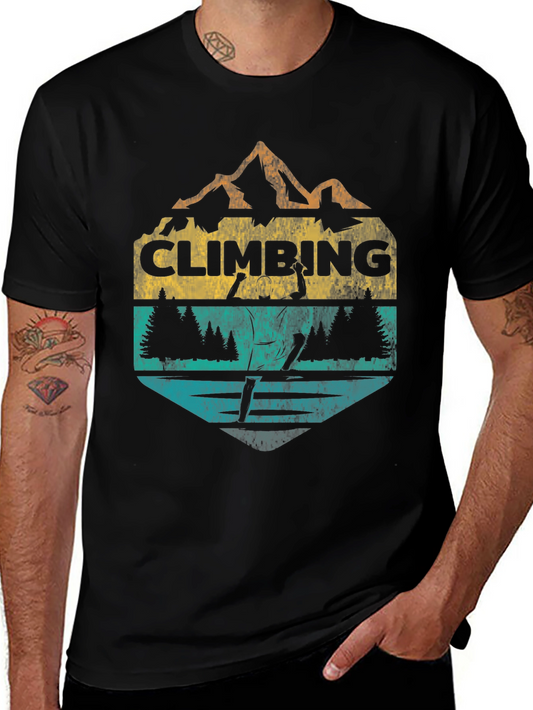 Climbing Graphic T-Shirt - Mountain Adventure Tee
