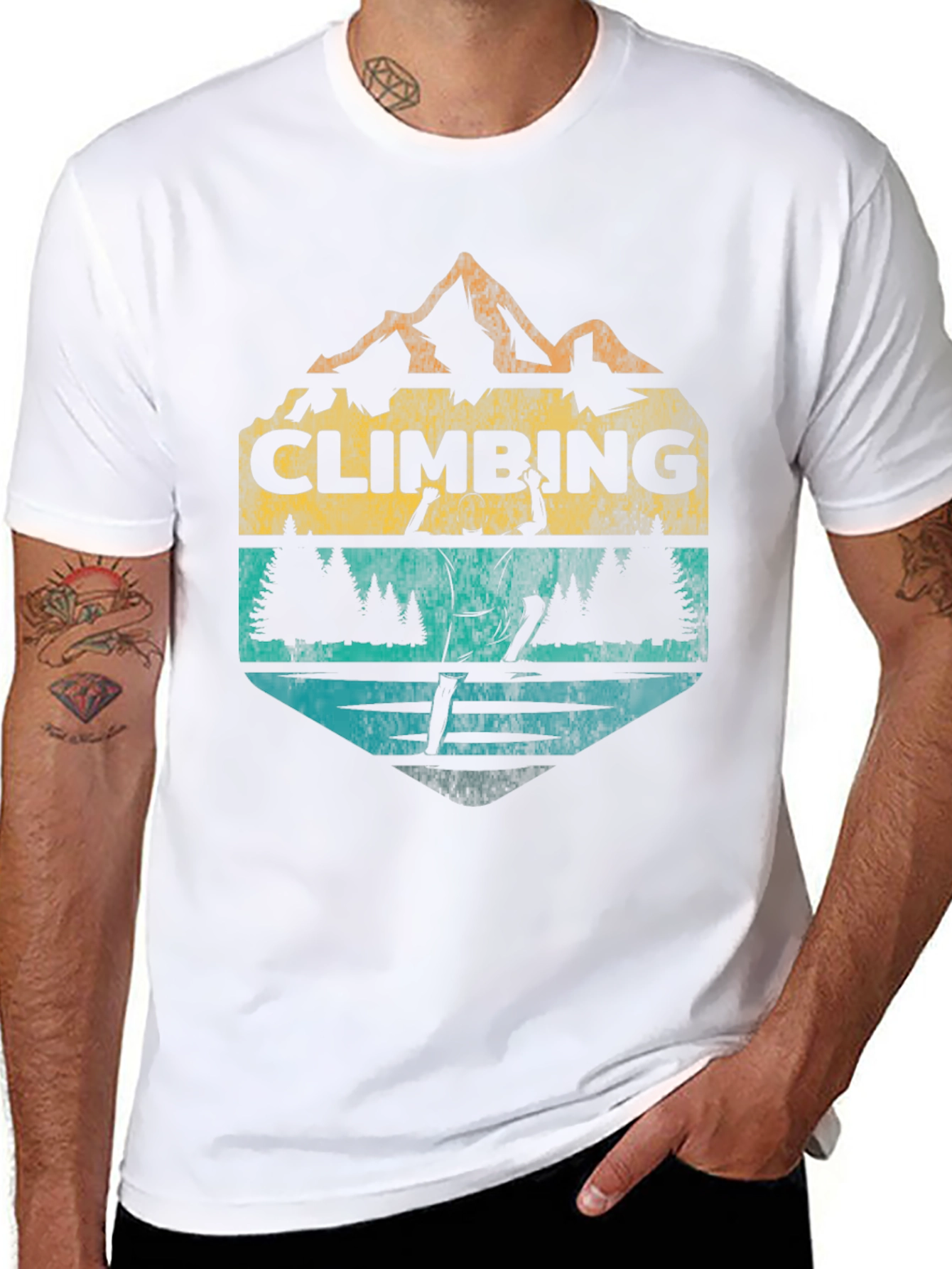 Climbing Graphic T-Shirt - Mountain Adventure Tee