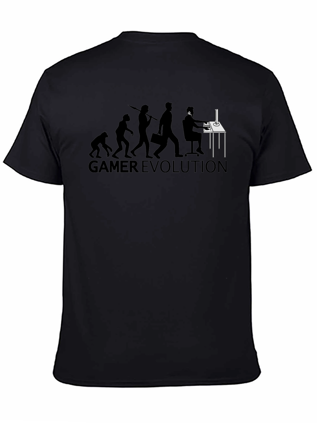 Gamer Evolution Black T-Shirt - Geeky Style