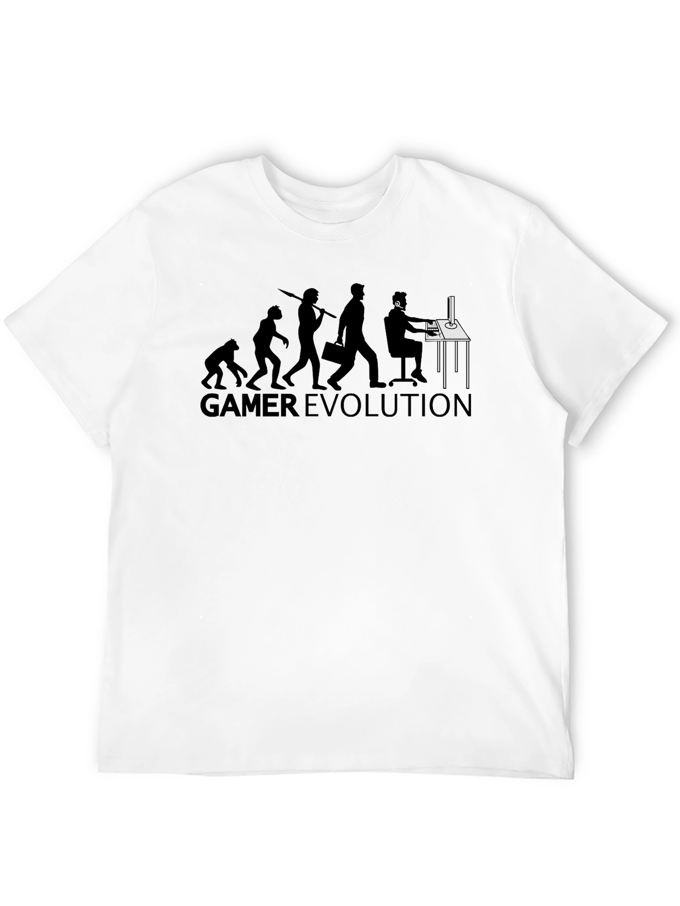 Gamer Evolution Black T-Shirt - Geeky Style