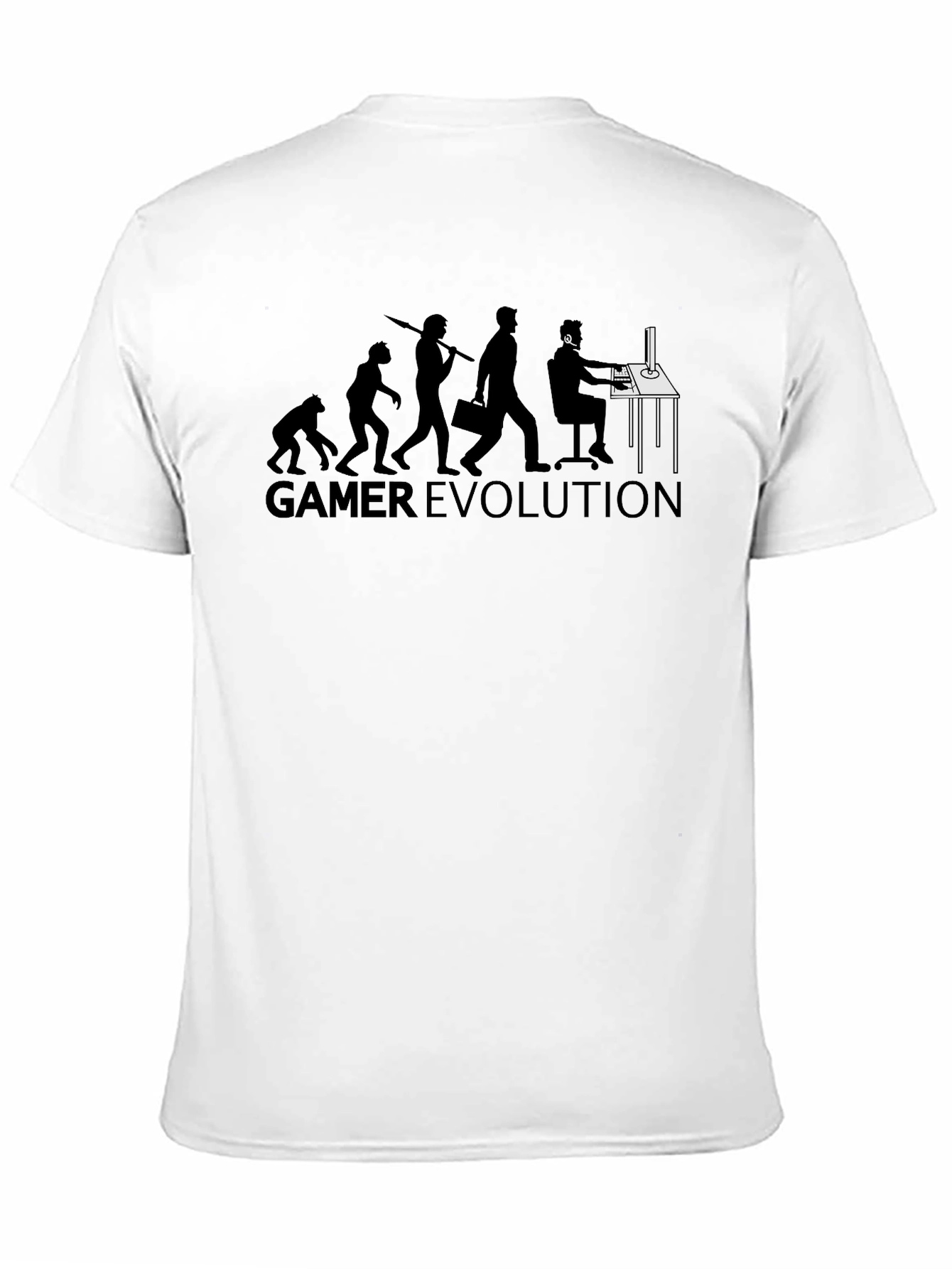 Gamer Evolution Black T-Shirt - Geeky Style
