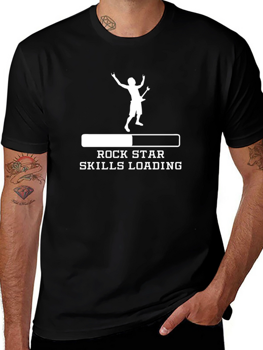 Rock Star Skills Loading Graphic Tee - Black