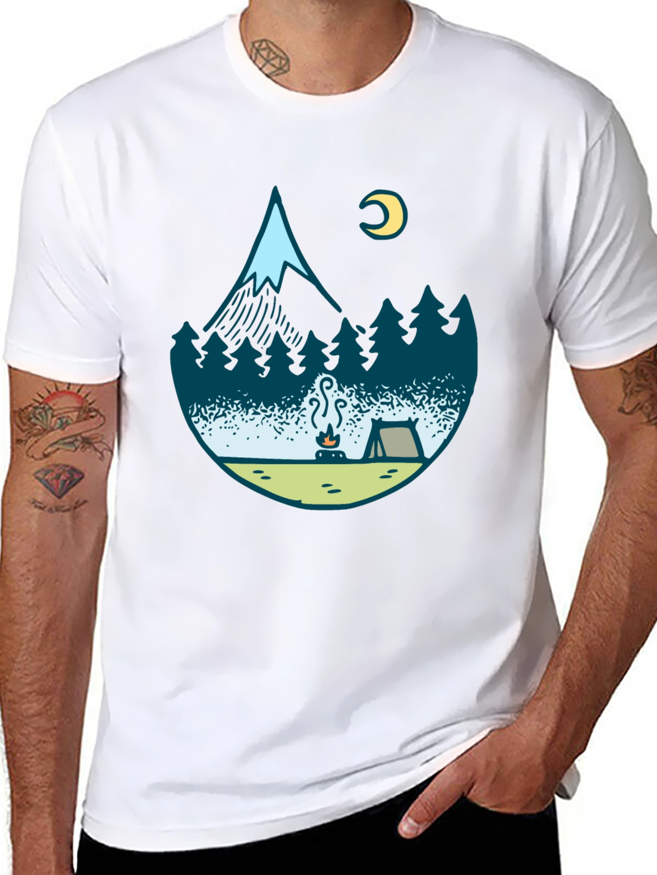 Camping Adventure Graphic T-Shirt