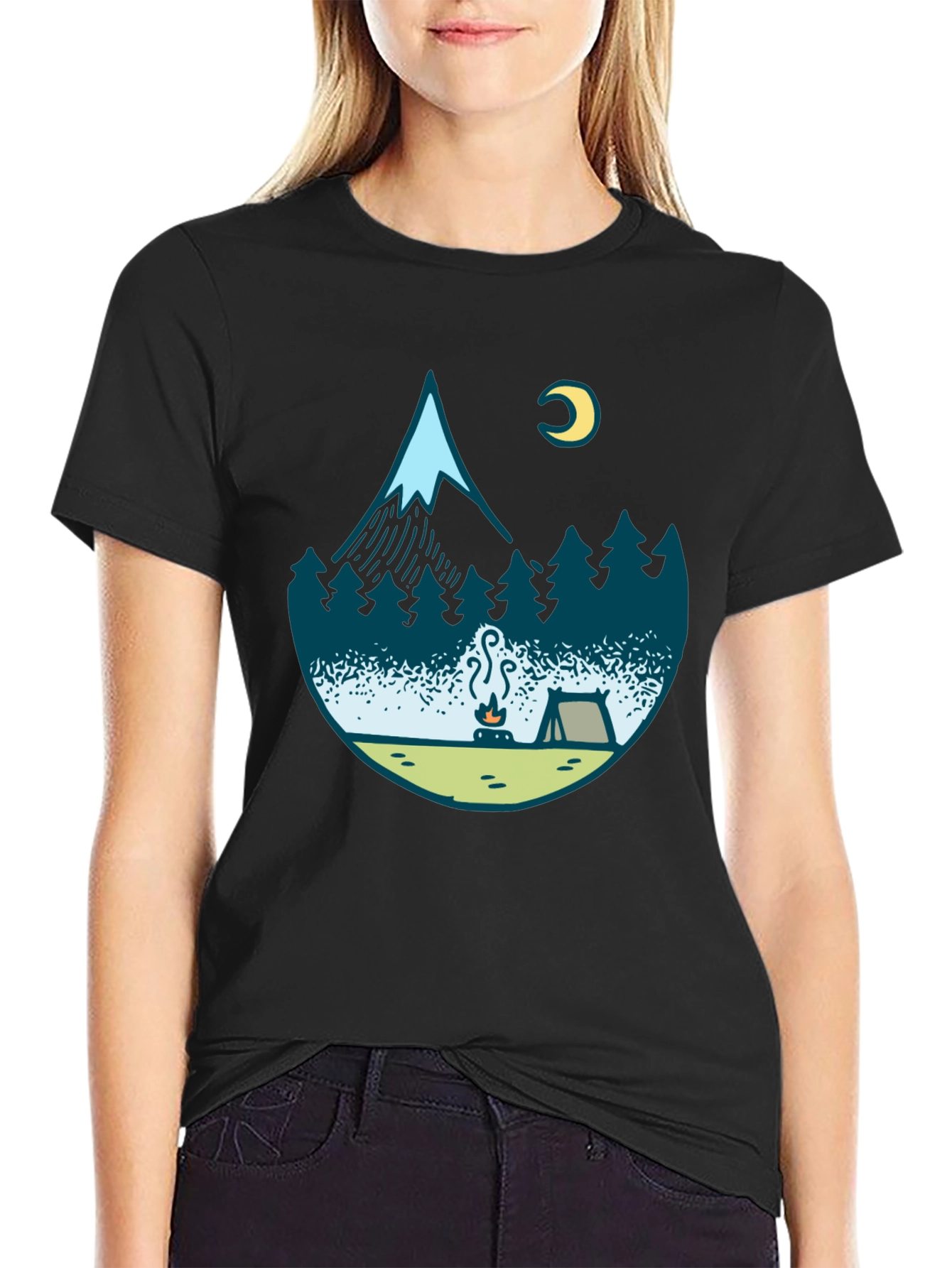 Camping Adventure Graphic T-Shirt