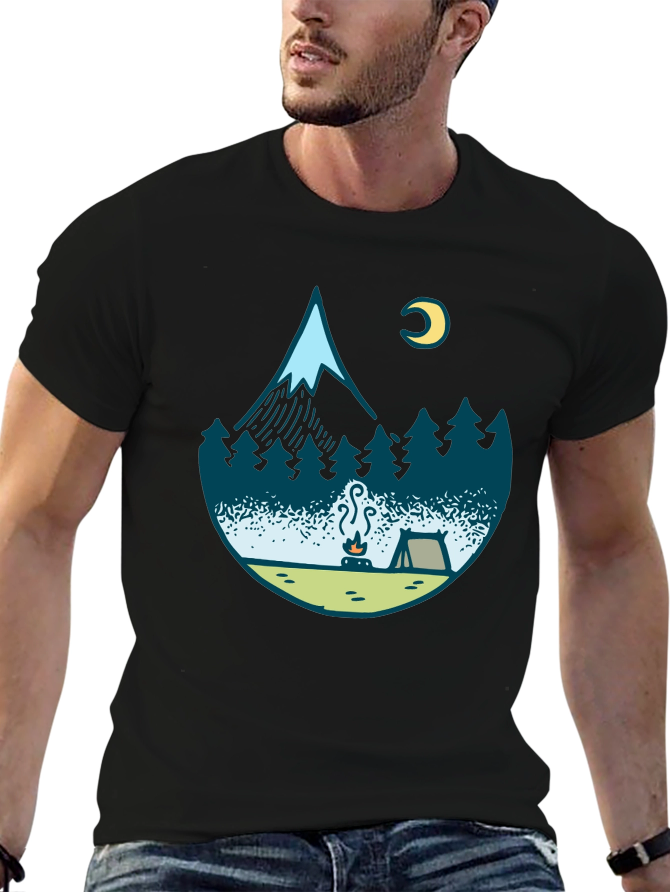 Camping Adventure Graphic T-Shirt