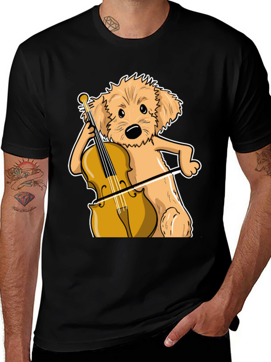 Dog Playing Cello T-Shirt